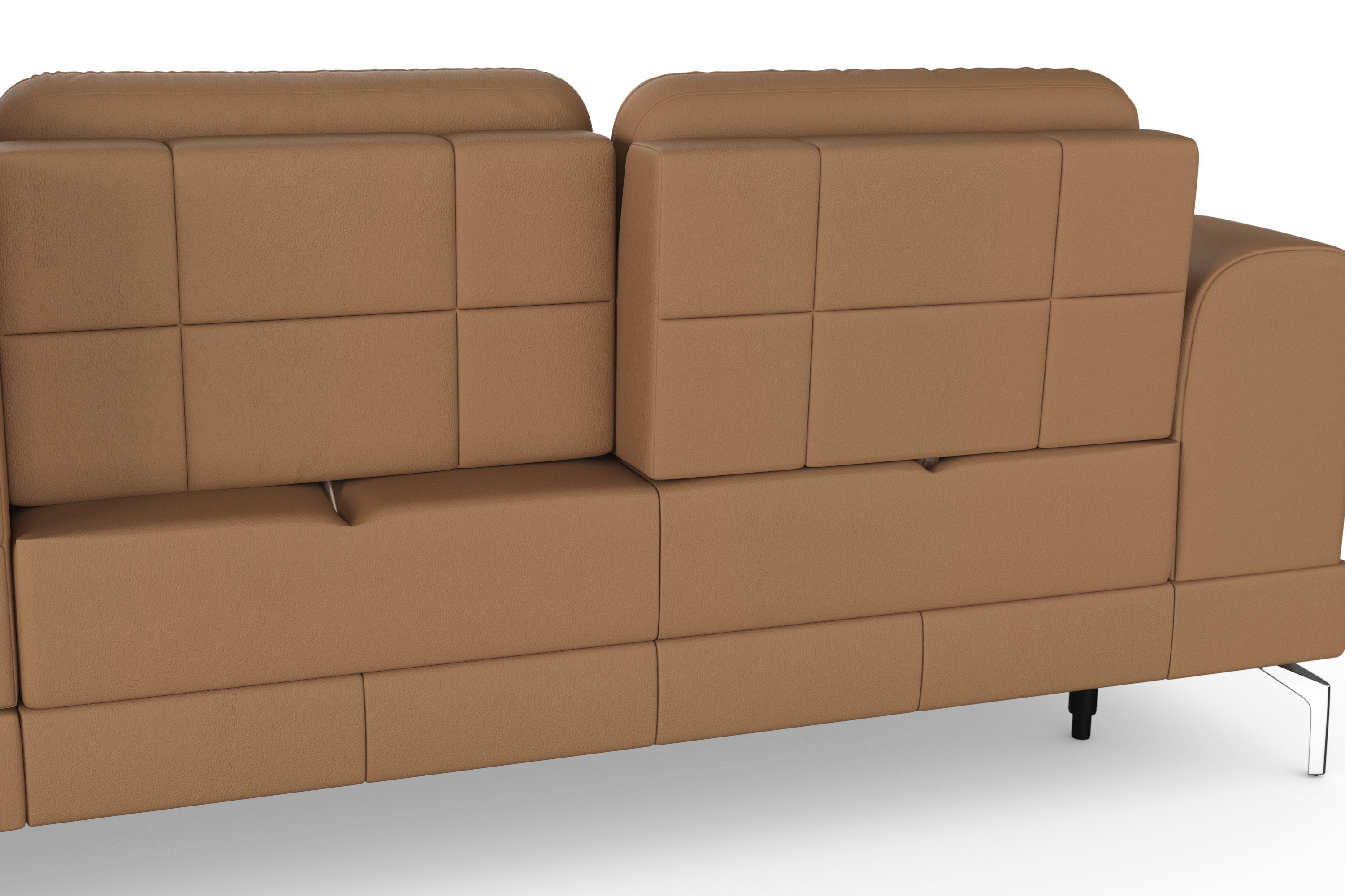 sit&more Hoekbank Bendigo L-vorm inclusief zitdiepteverstelling, bodemvrijheid 15 cm, 2 pootkleuren