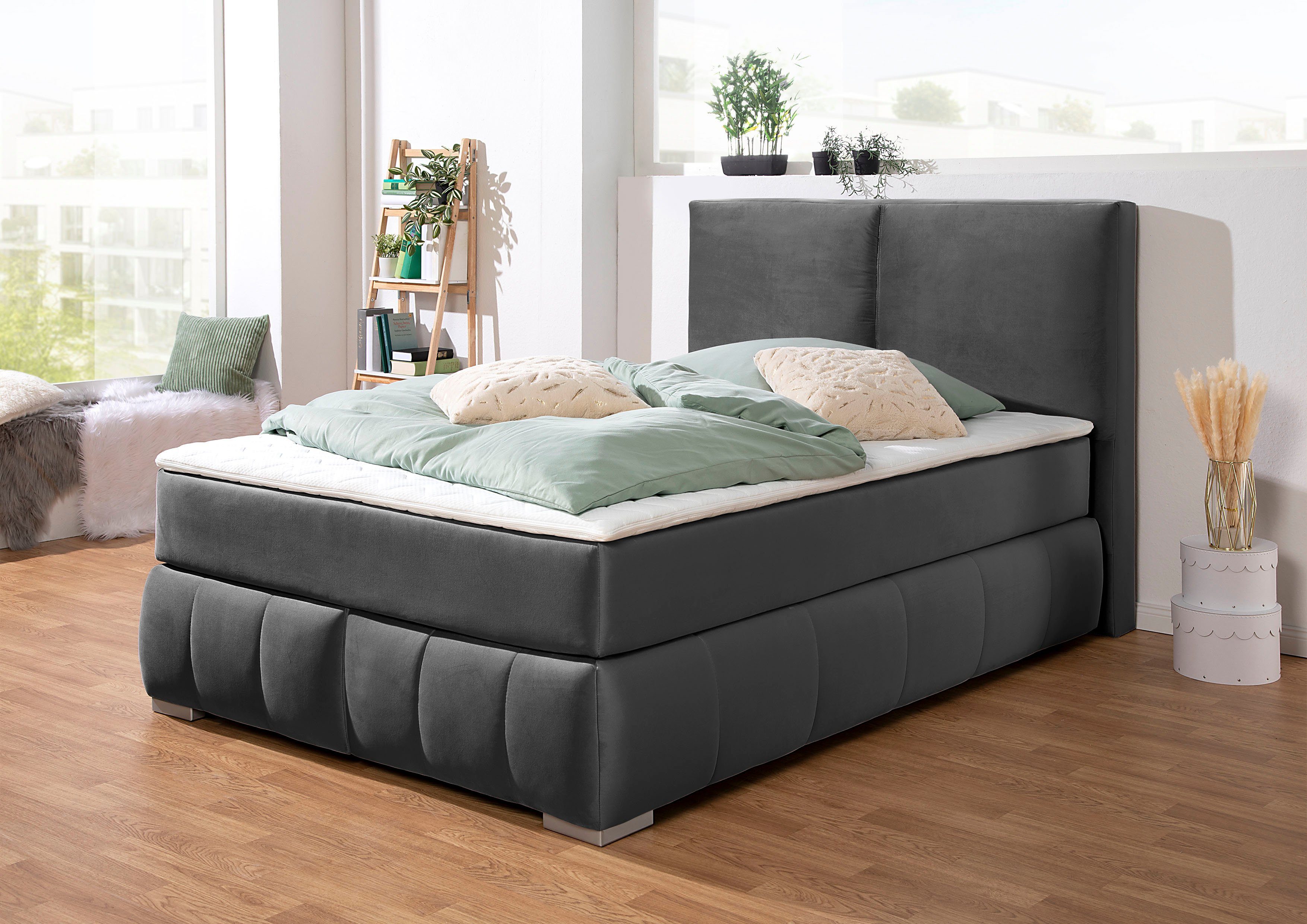 Guido Maria Kretschmer Home&Living Boxspring Wehma incl. matrastopper voor 3 verschillende matrassen, ook in fluwelen stof