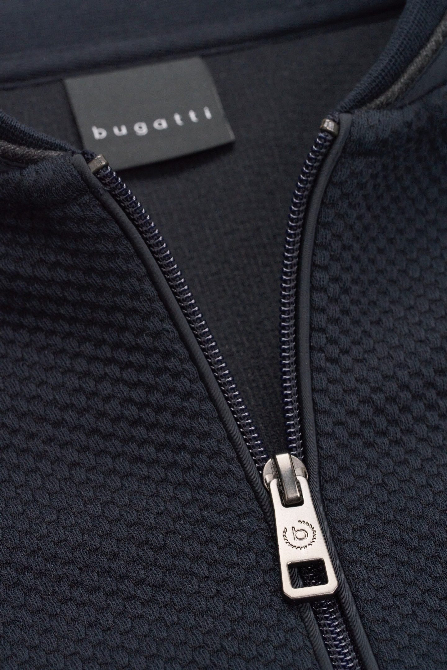 Bugatti Sweatvest met collegkraag