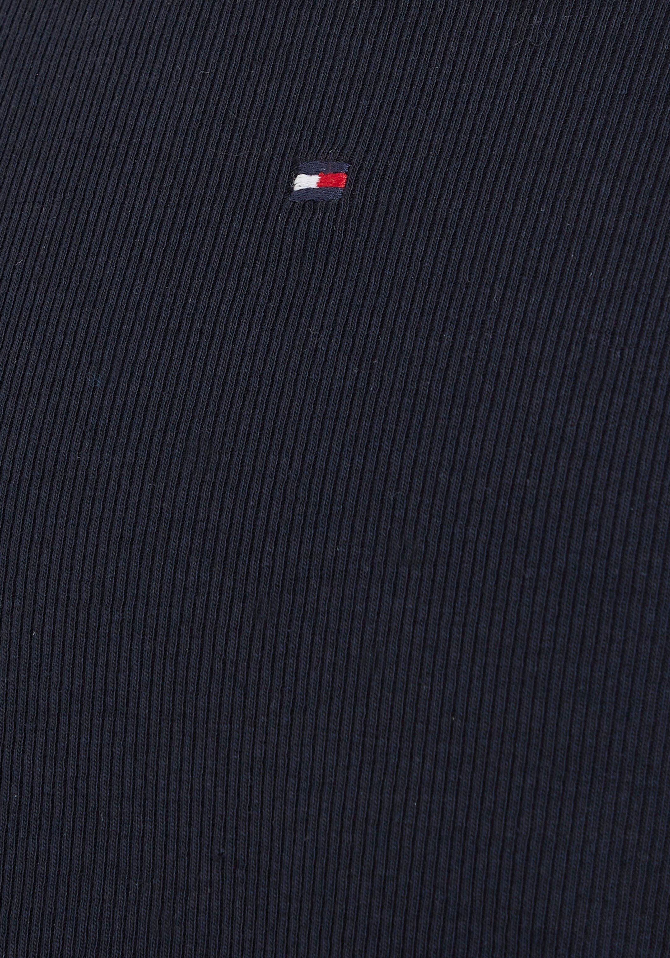 Tommy Hilfiger Shirt met lange mouwen ESSENTIAL RIB TOP L/S in lichte ribstructuur