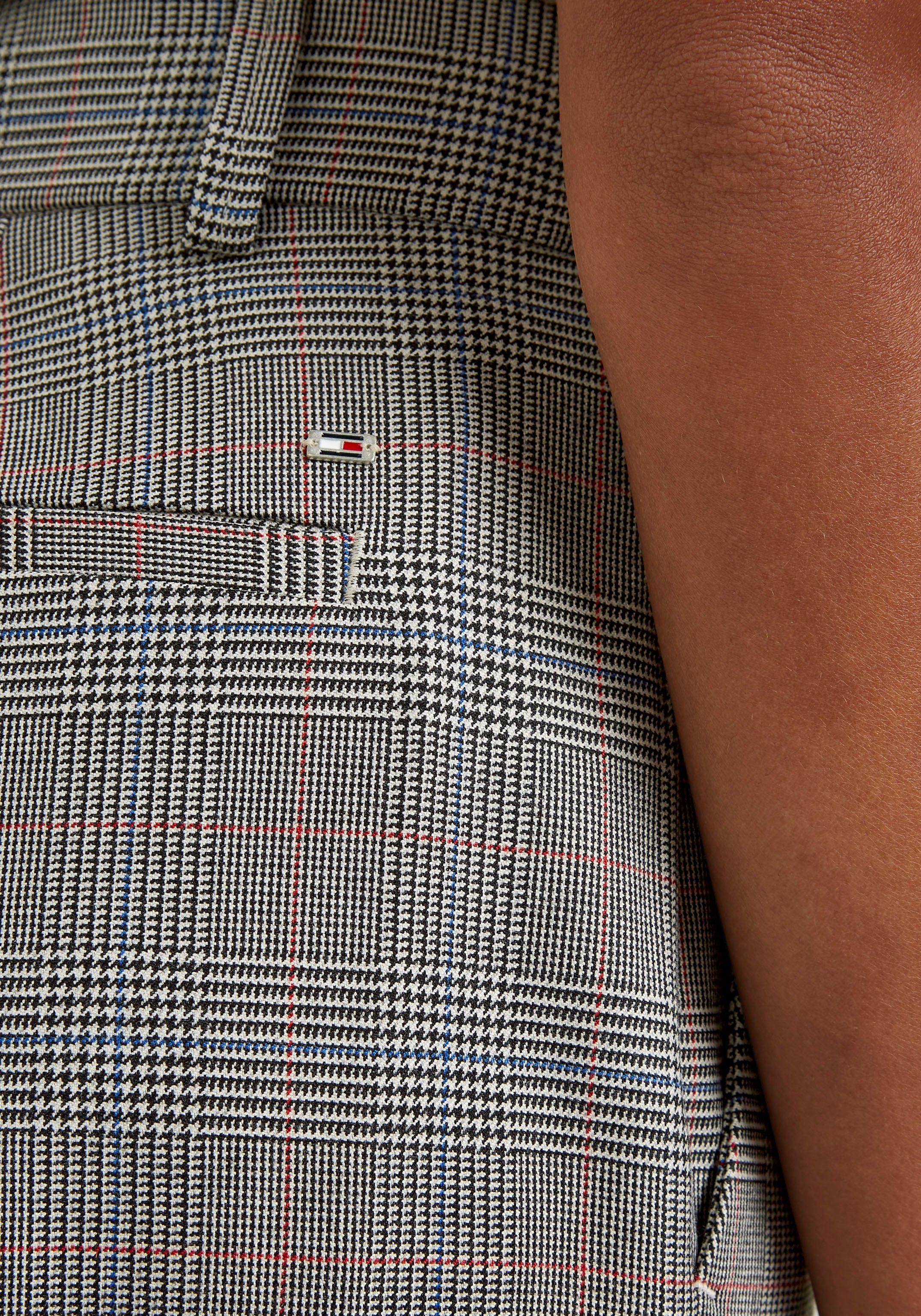 Tommy Hilfiger Geweven broek POW CHECK SLIM STRAIGHT PANT (Global Serie TH VROUWEN)
