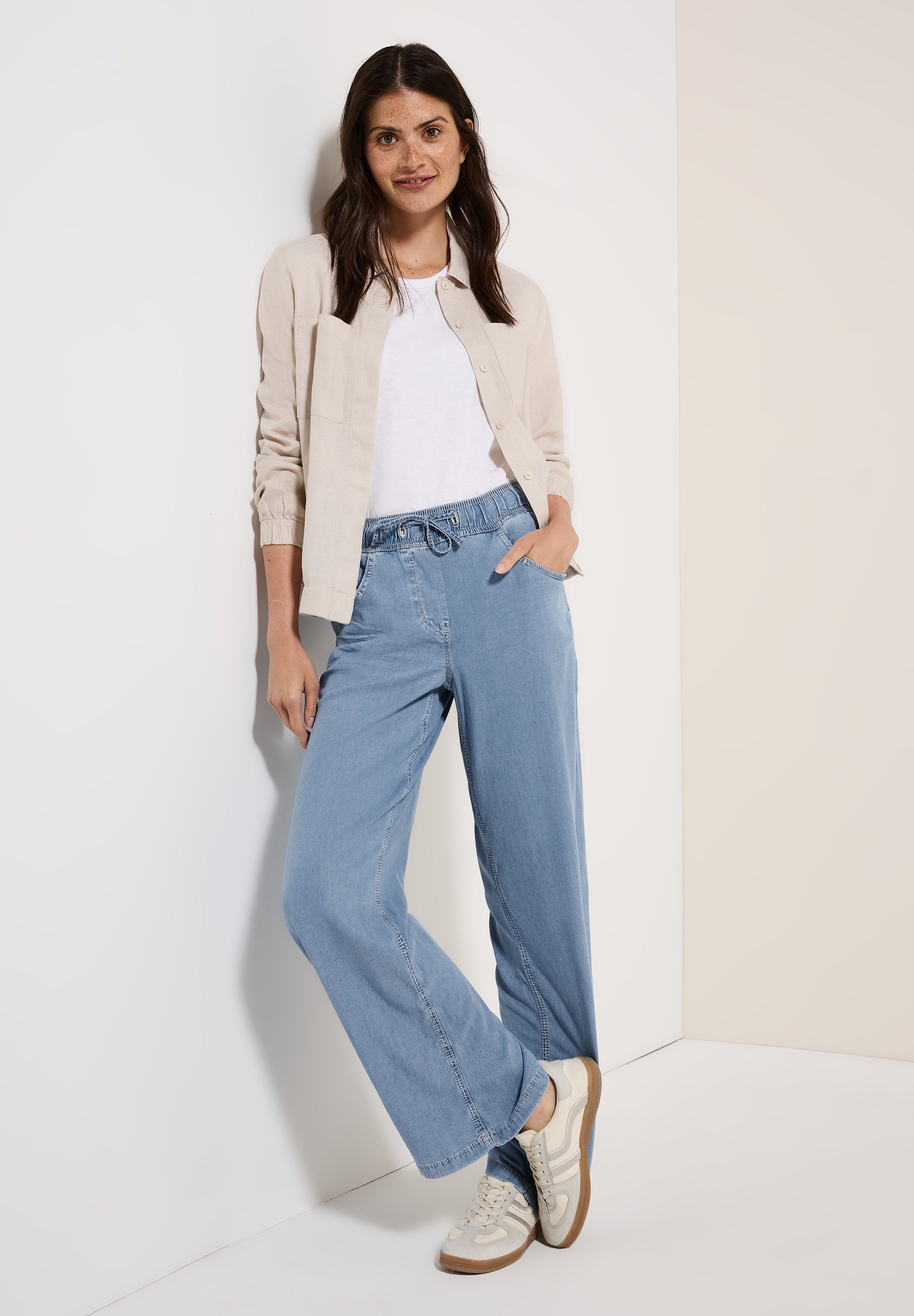 Cecil Geweven broek Style Neele