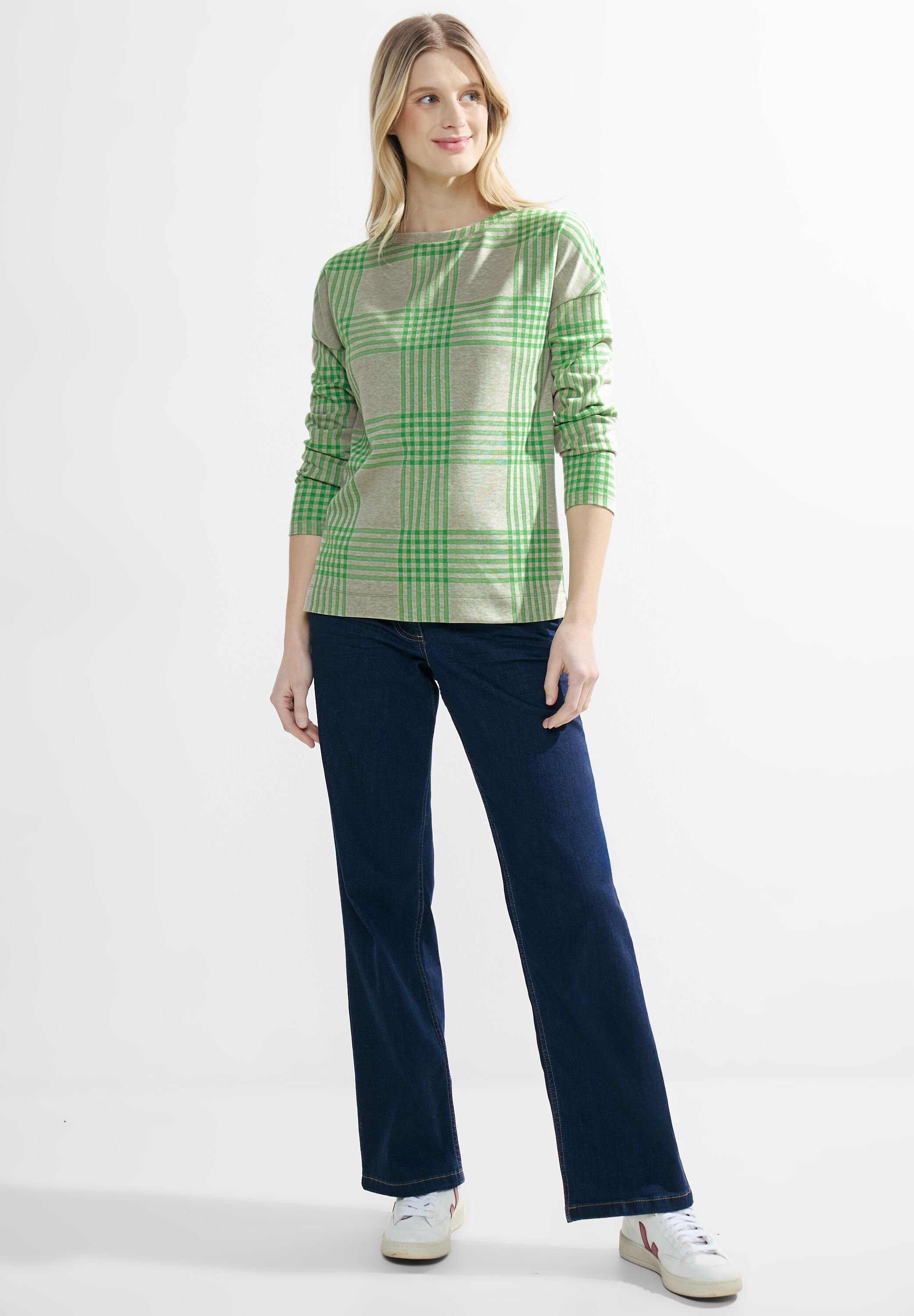 Cecil Shirt met lange mouwen met een ronde hals