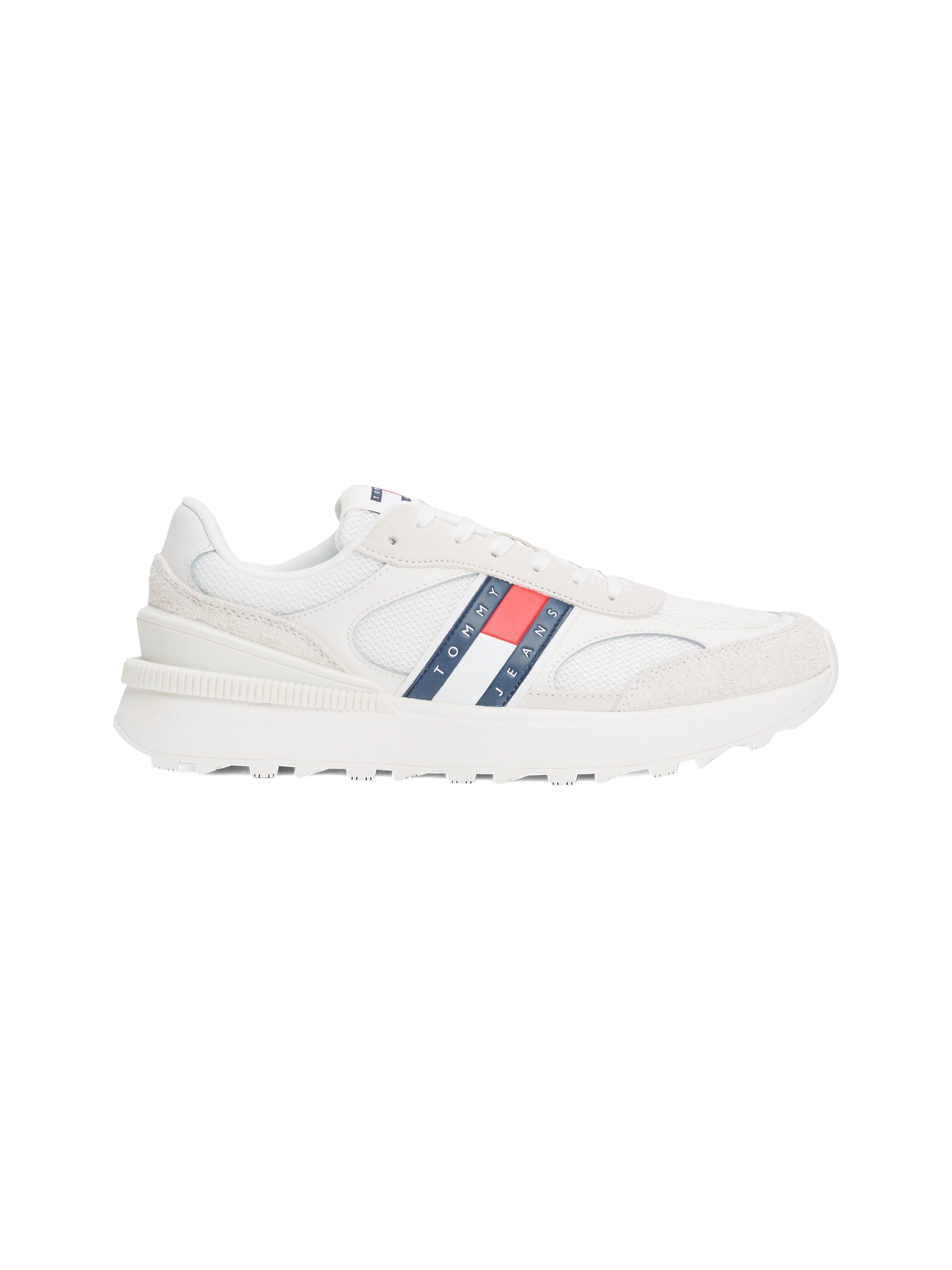TOMMY JEANS Sneakers TJM TECHNICAL RUNNER ESS , vrijetijdsschoen, halfschoen, veterschoen met gepolsterde schacht