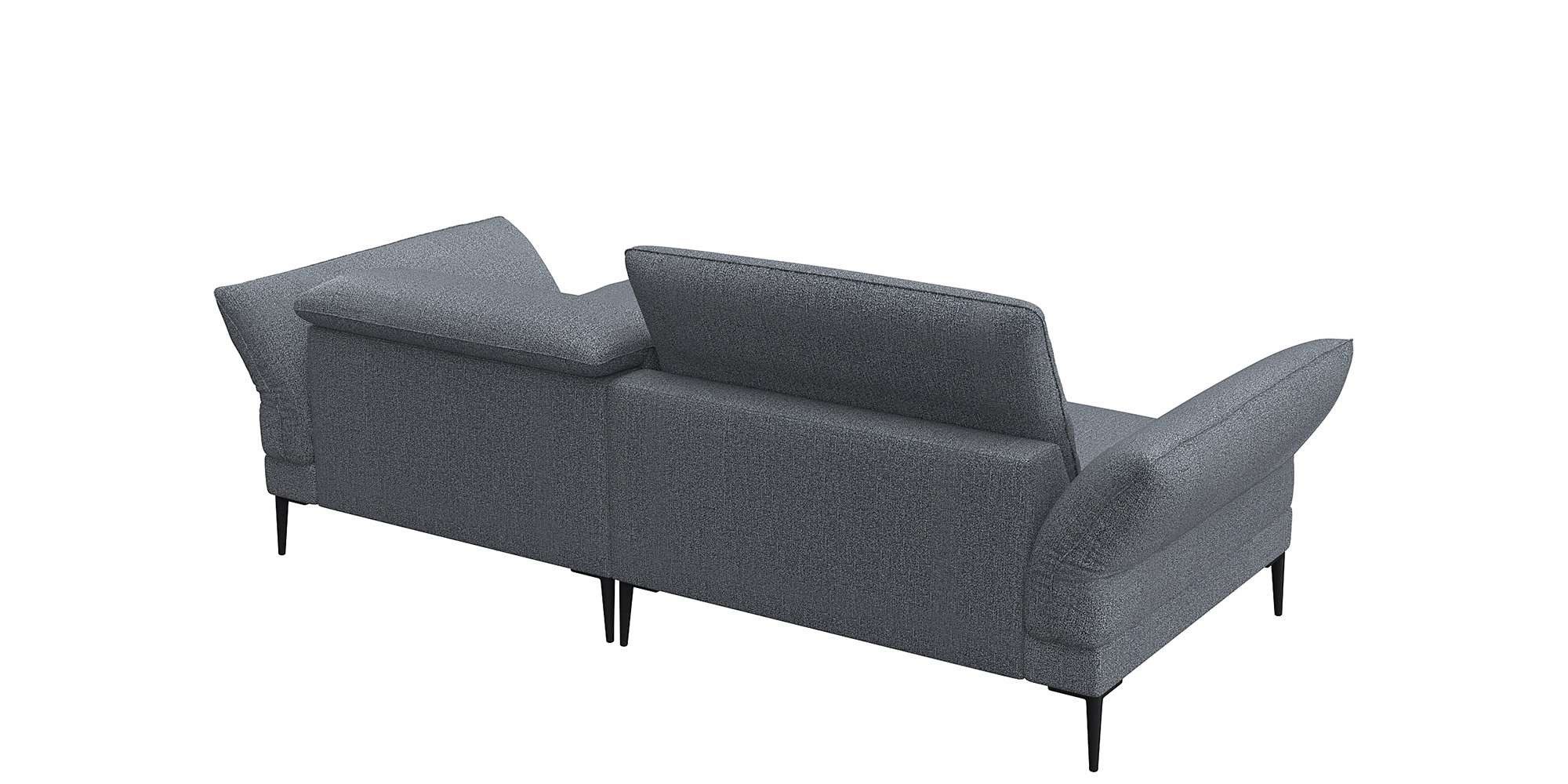 FLEXLUX Hoekbank Salino, functionele bank met recamiere, relaxbank, hoekbank Bank met arm- en hoofdeinde verstellingen, koudschuim & staalgolven