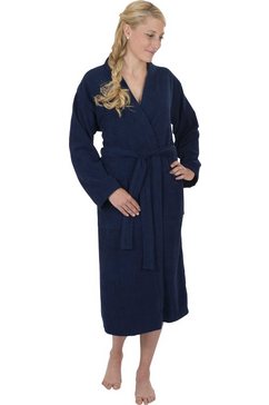 wewo fashion uniseks badjas 3048 (1 stuk, met riem) blauw