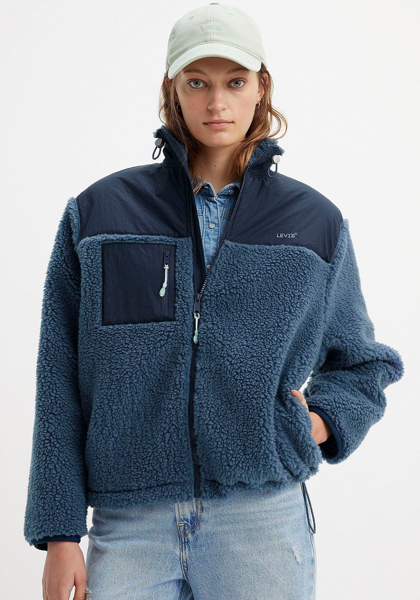 Levi's Sherpa jacket met labelstitching model 'BIG FOOT'