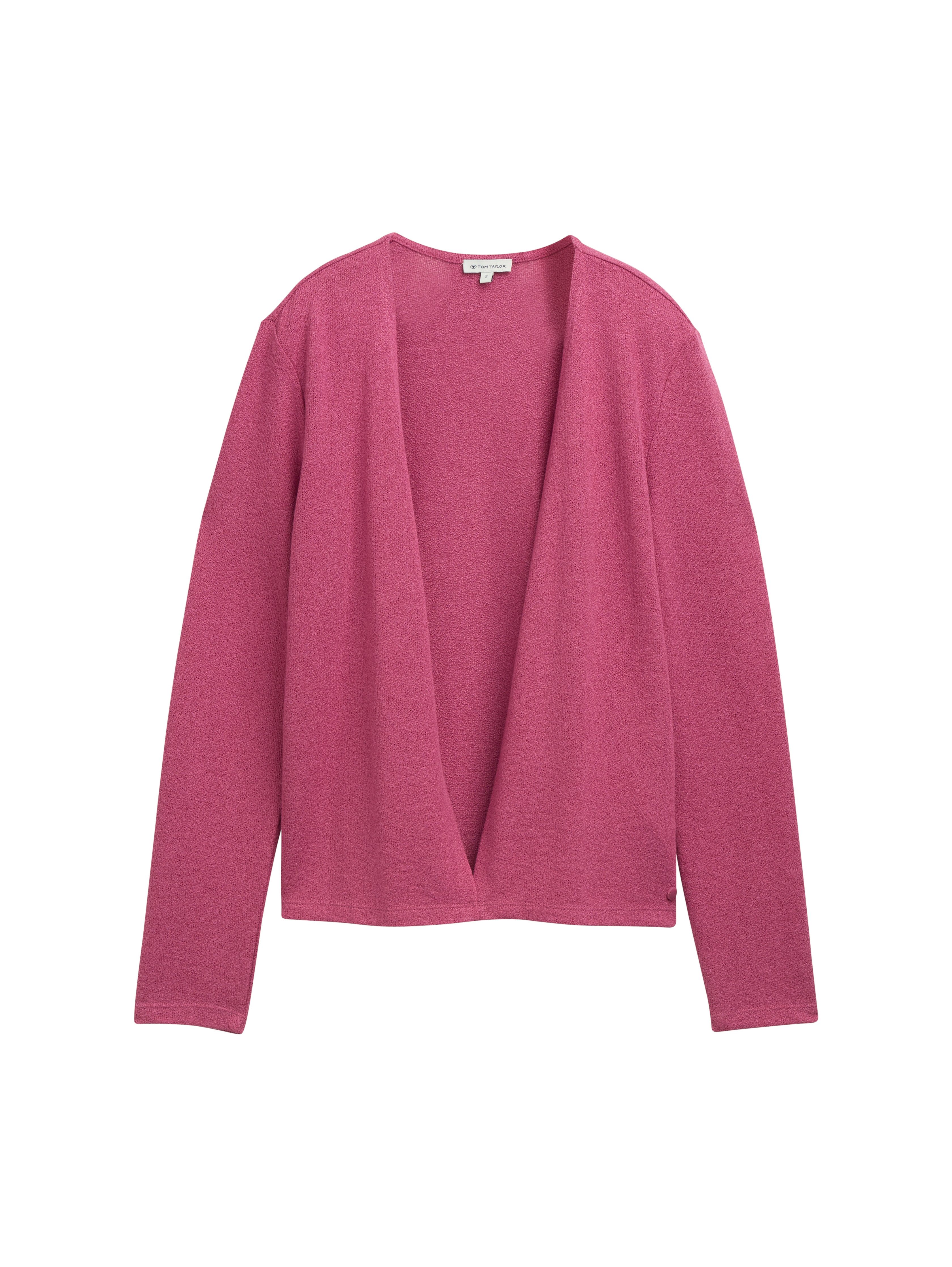 Tom Tailor Cardigan open aan de voorkant en kraagloos