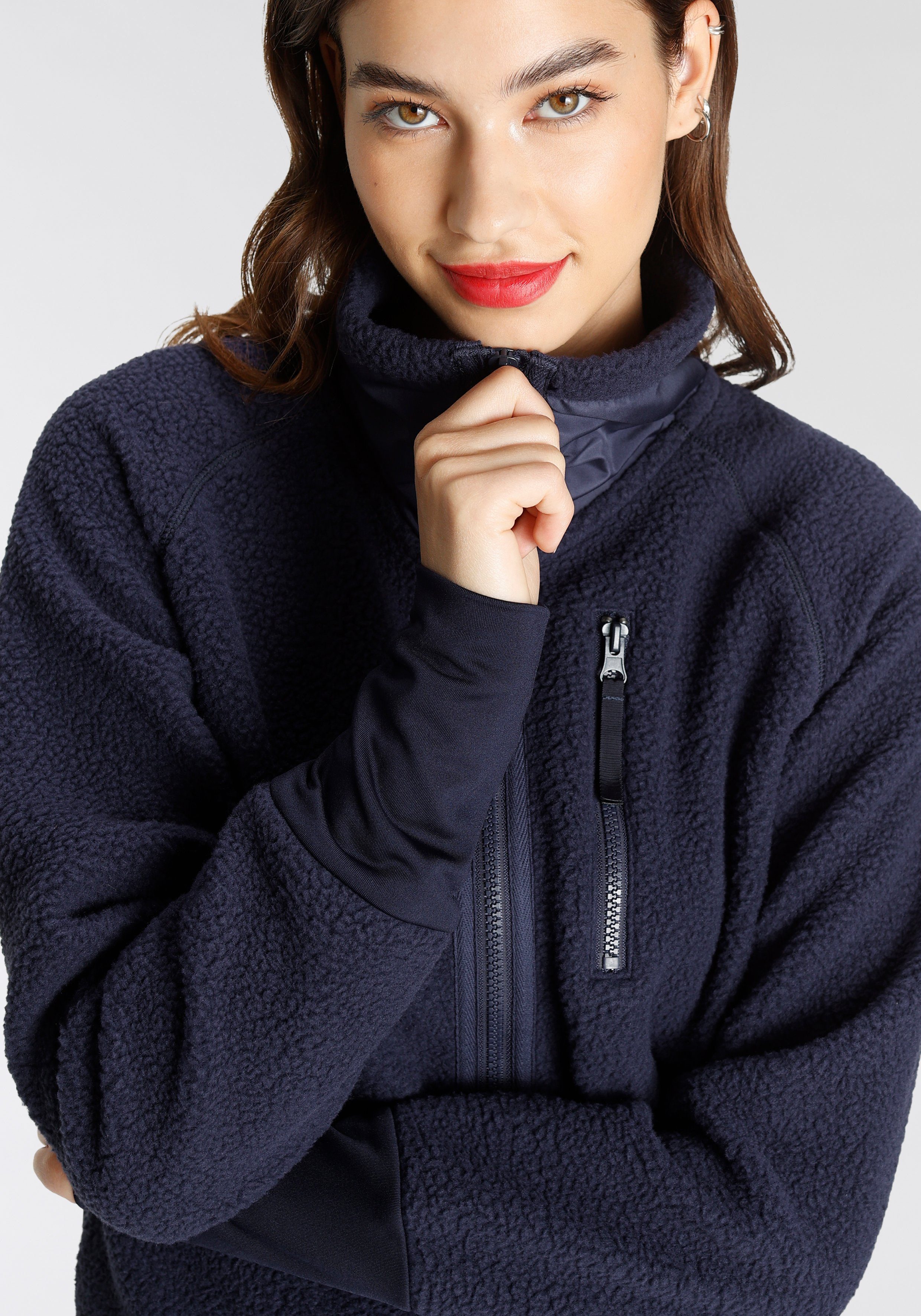 FAYN SPORTS Fleecejack van sherpa-fleece