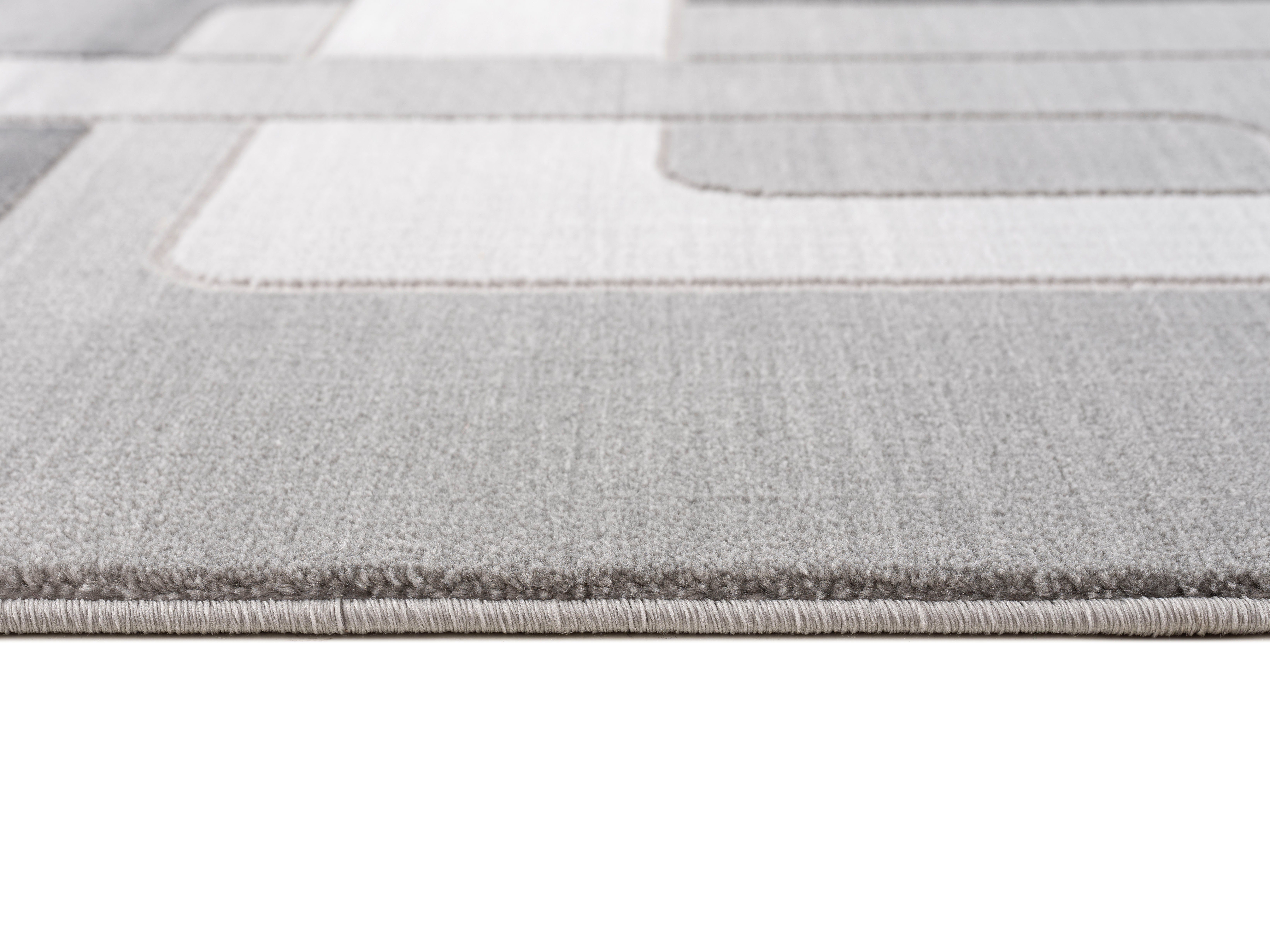 Home affaire Vloerkleed Anesa met een met de hand gesneden reliëfpatroon, plat, korte pool, elegant