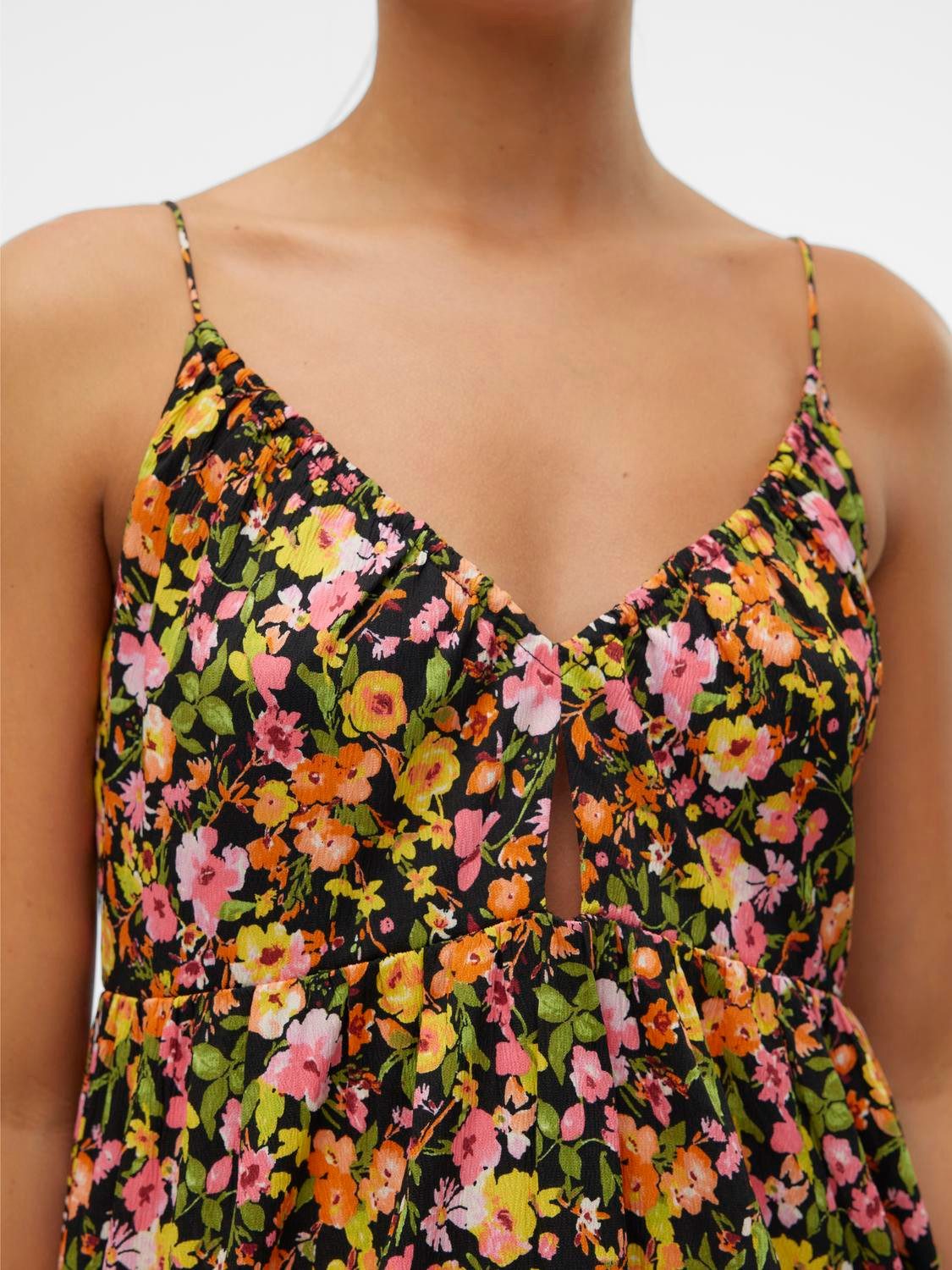 Vero Moda Jurk met spaghettibandjes VMPAGE SINGLET ANKLE DRESS WVN GA