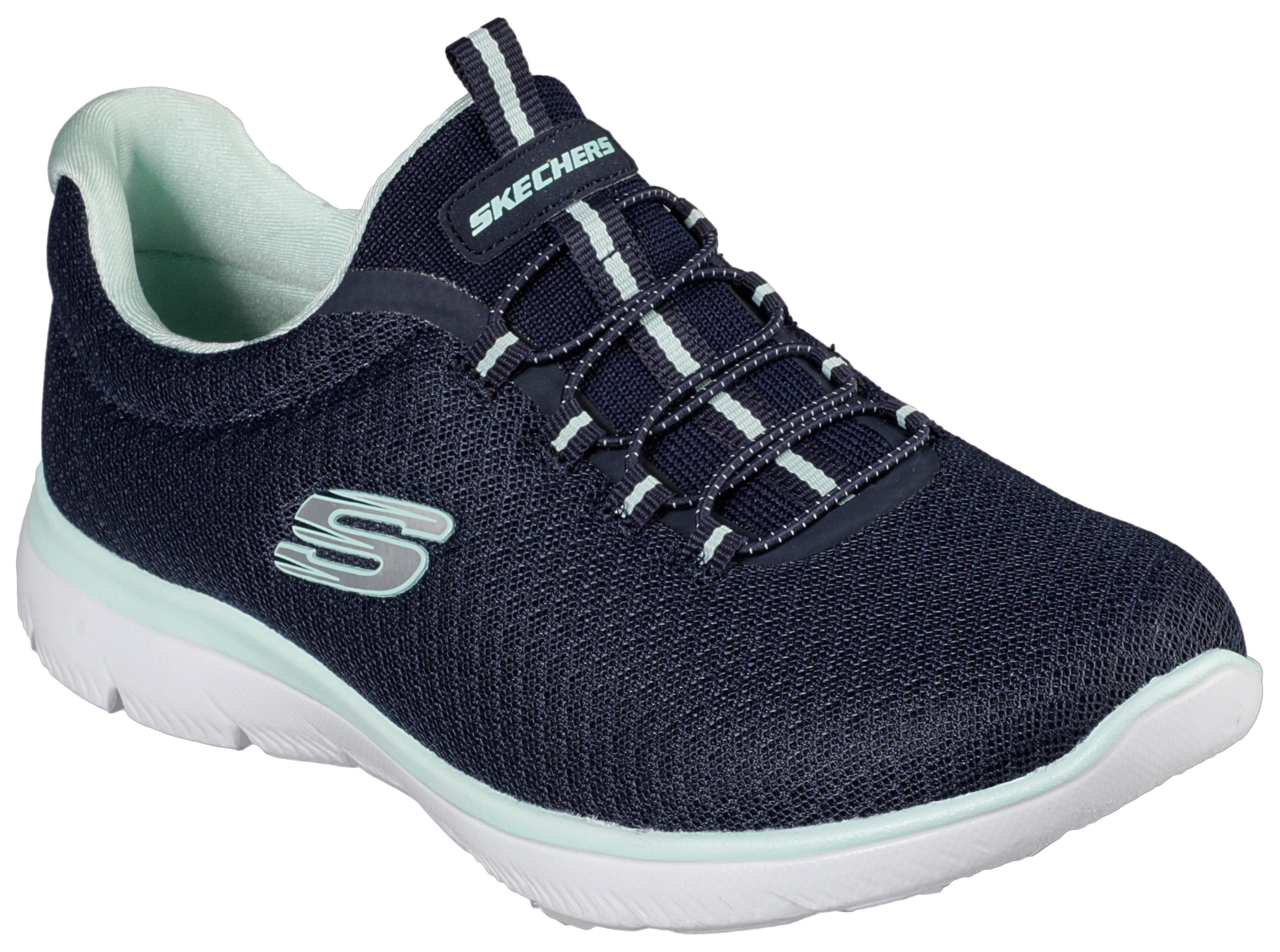 Skechers Slip-on sneakers Summits Vrijetijdsschoen, comfortabele schoen met schokabsorberende tussenzool