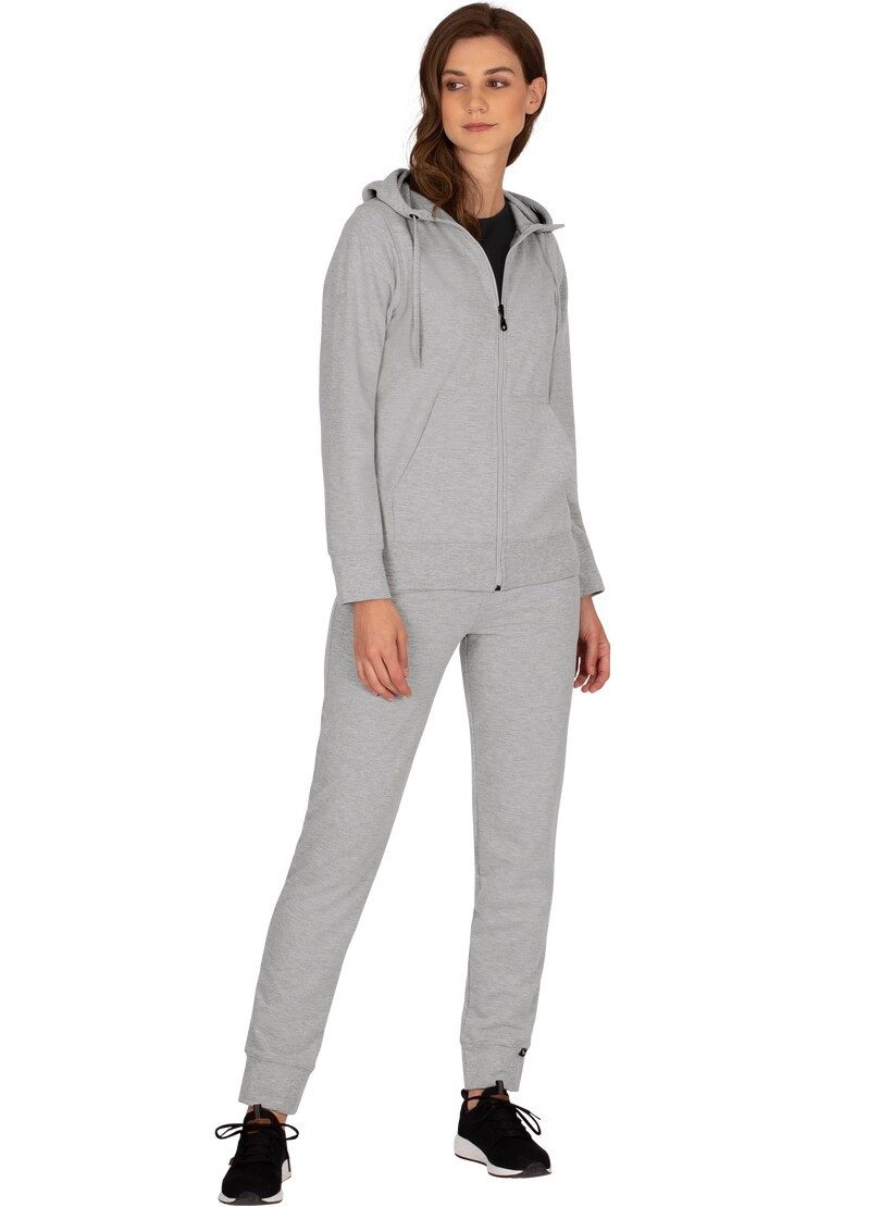 Trigema Joggingpak TRIGEMA joggingpak (1-delig) dames fitness maat L grijs