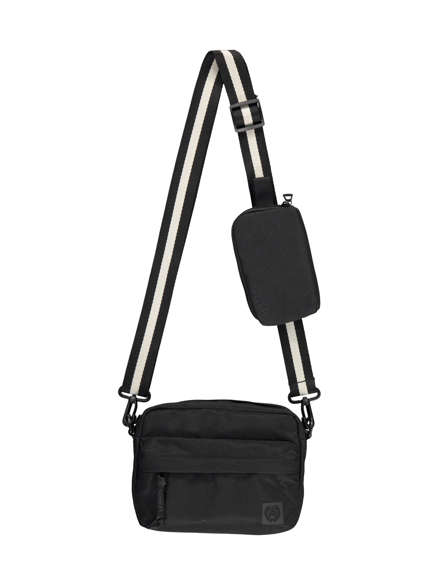 Lerros Schoudertas LERROS Crossbodybag heren tassen & rugzakken zwart