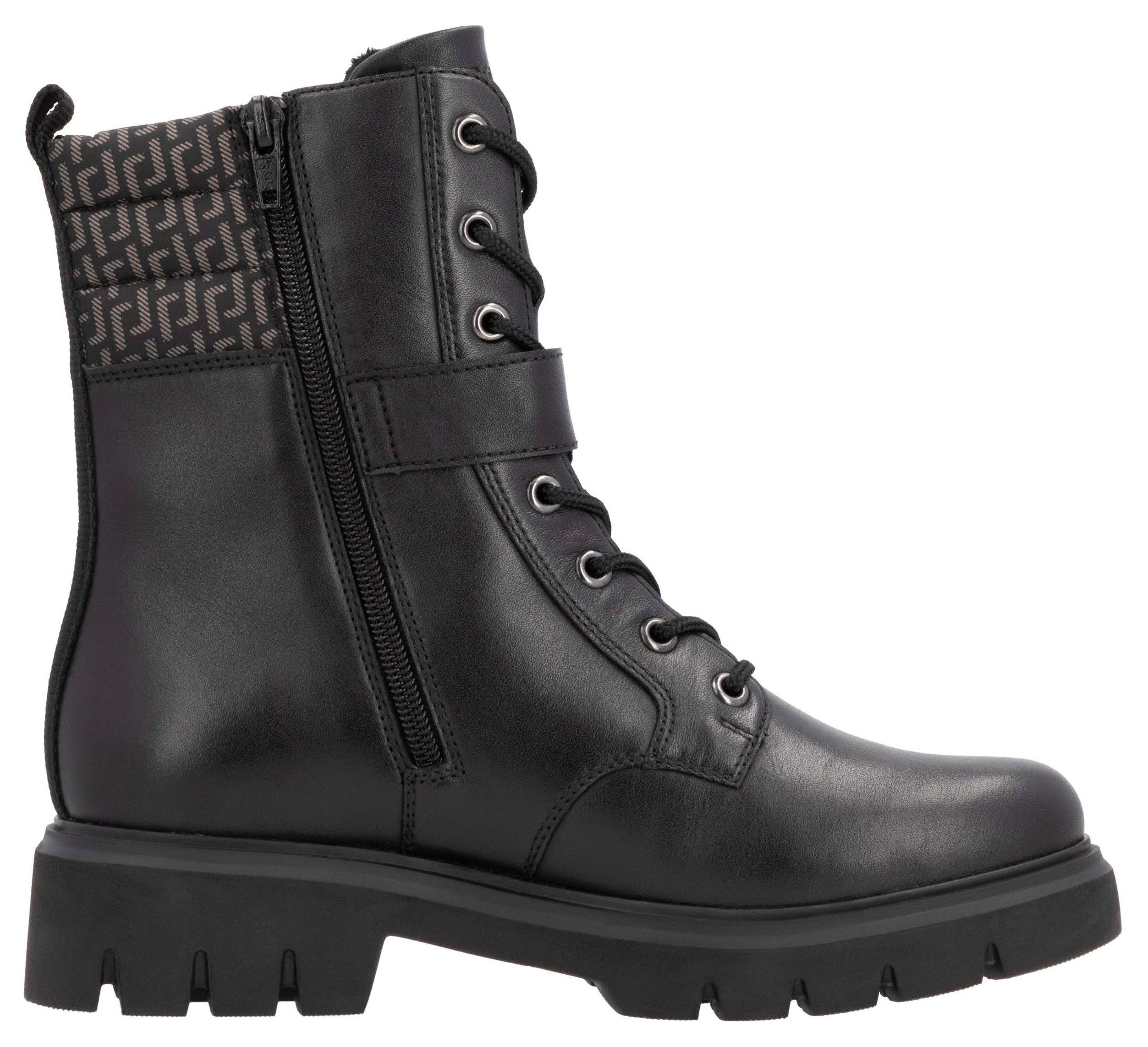 Remonte Winterlaarsjes hakken, winterlaarzen, veterschoenen met binnenrits