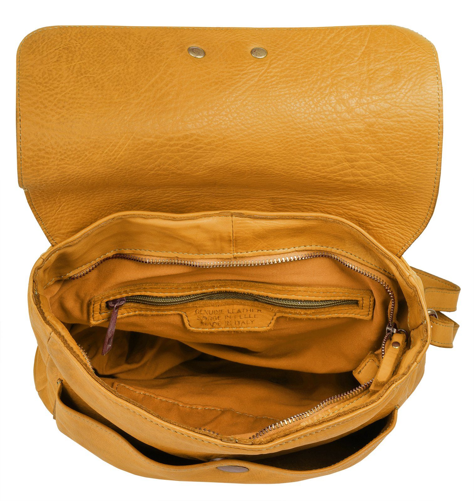 Samantha Look Rugzak echt leer, made in italy