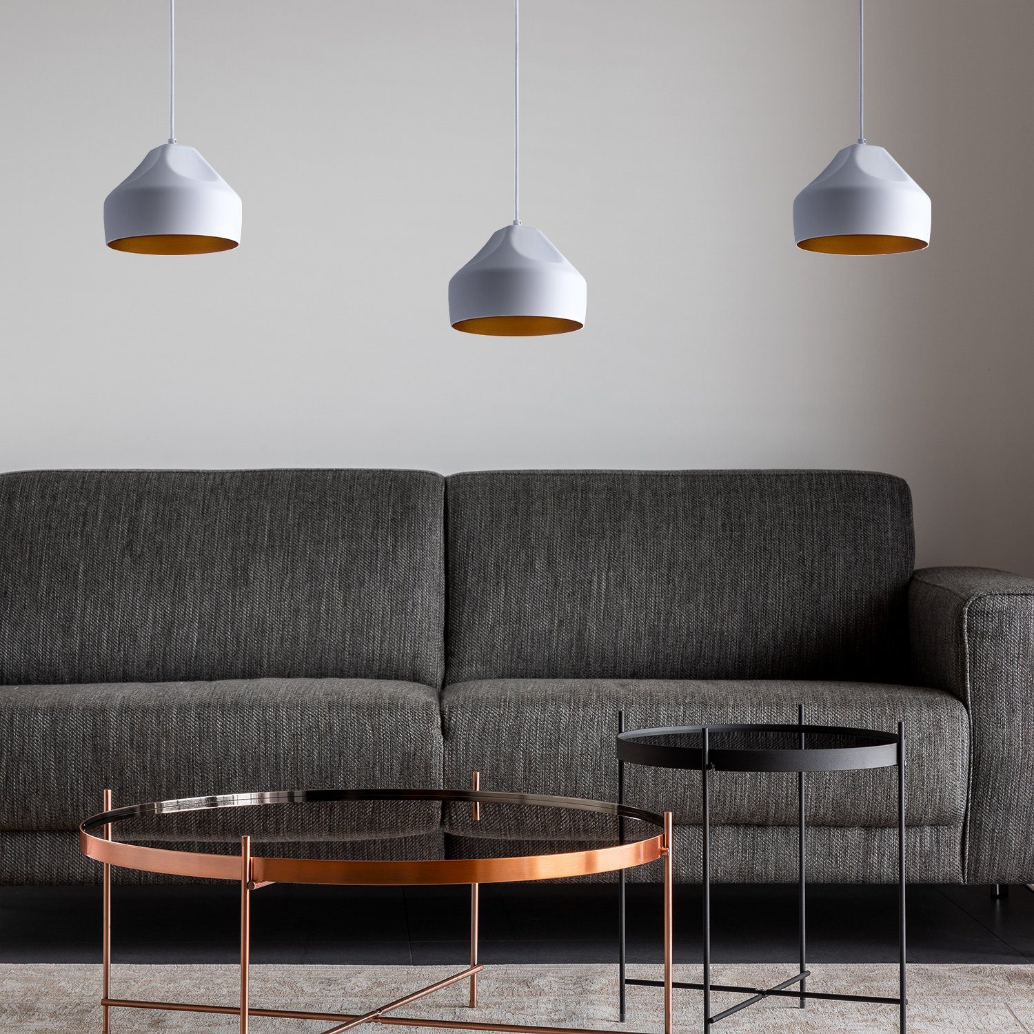 Paco Home Hanglamp HURLEY U Hanglamp eetkamer keukenlamp hangend Eettafellamp binnenin in goudkleur