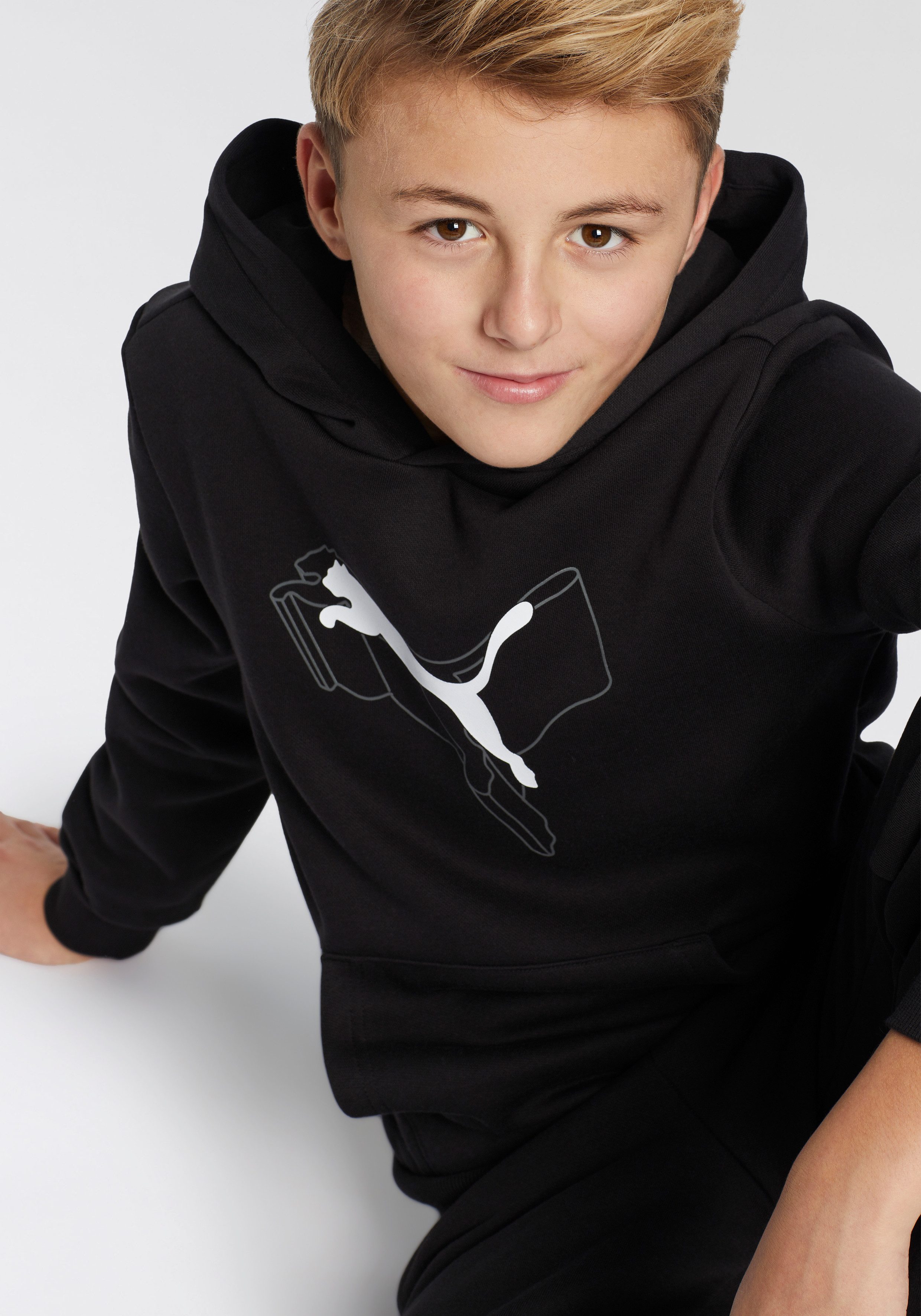 PUMA Hoodie ESS+ LOGO LAB CAT HOODIE FL B