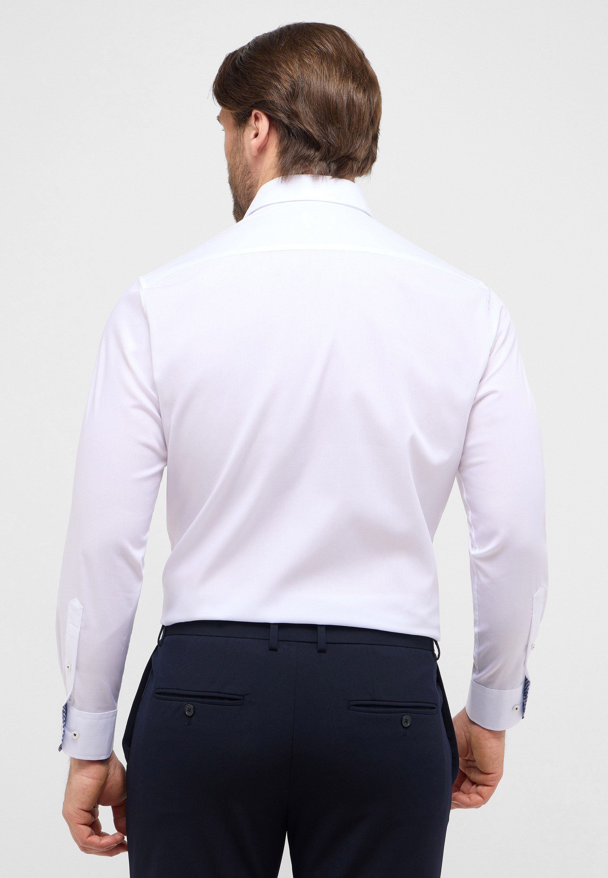 Eterna Overhemd met lange mouwen Comfort fit NON IRON (strijkvrij)