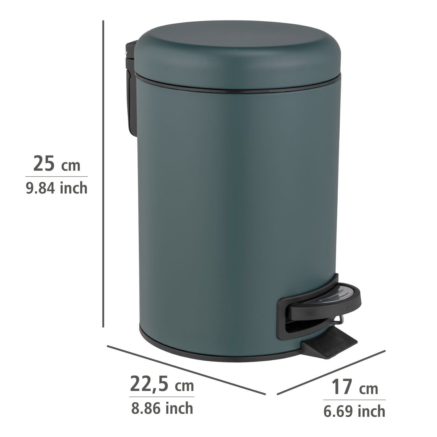 WENKO Tissue-emmer Leman donkergroen, 3 liter