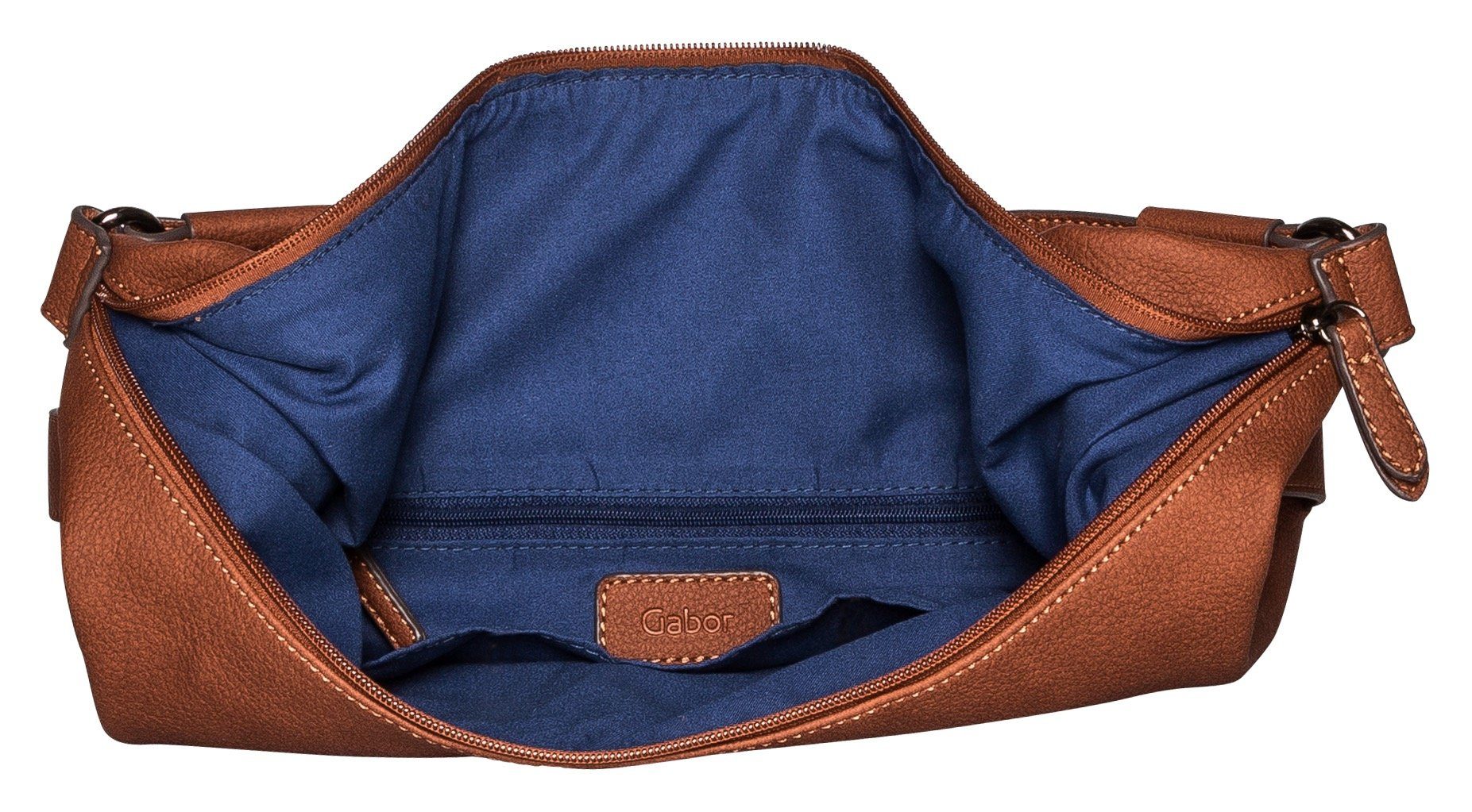 Gabor Hobo-tas Malu van zacht nerf imitatieleer met verfijnde cut-outs