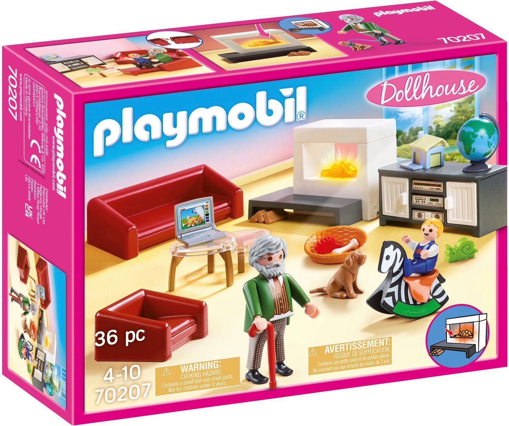 Playmobil® Constructie-speelset Gezellige woonkamer (70207), Dollhouse (36-delig)