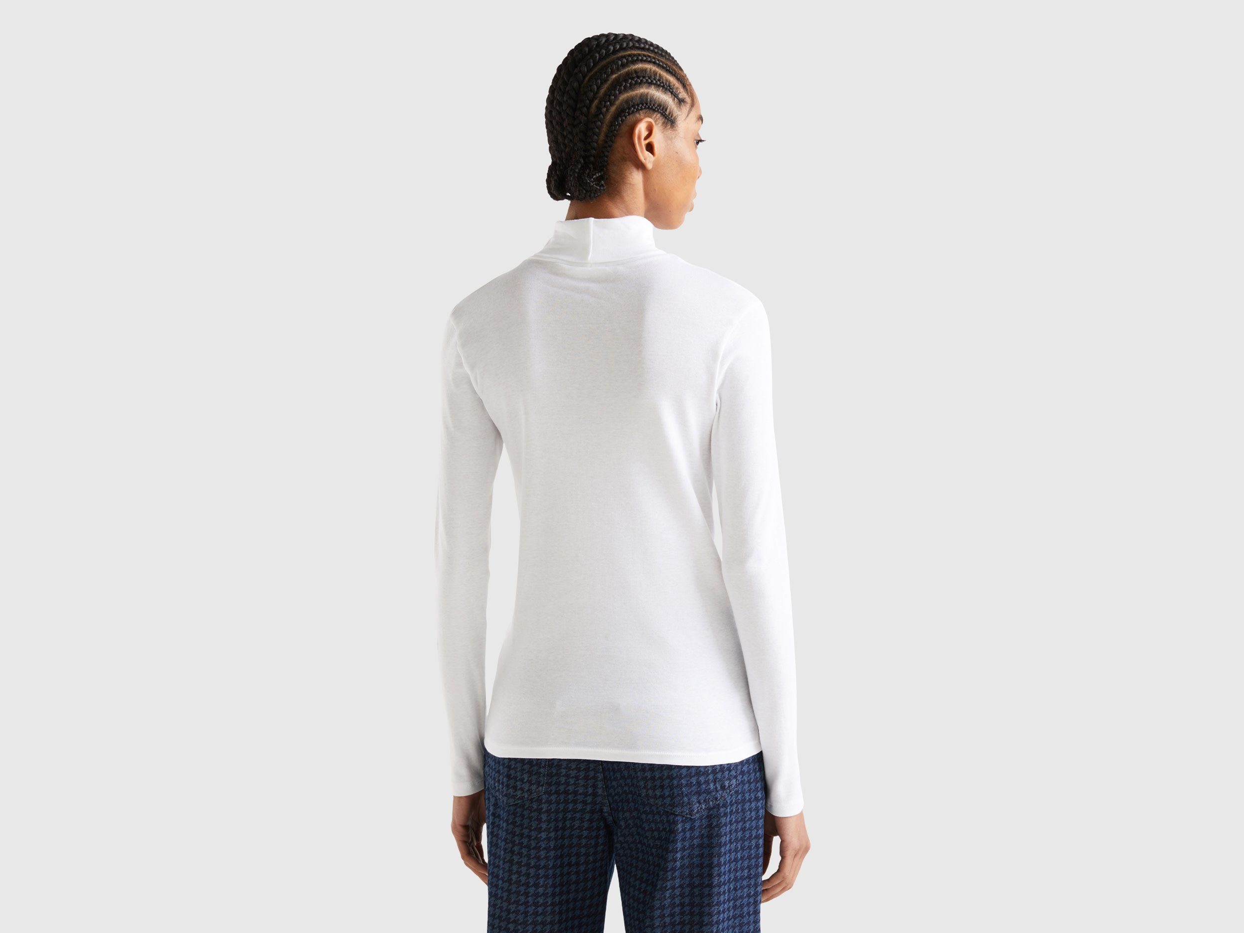 United Colors of Benetton Colshirt met merklabel
