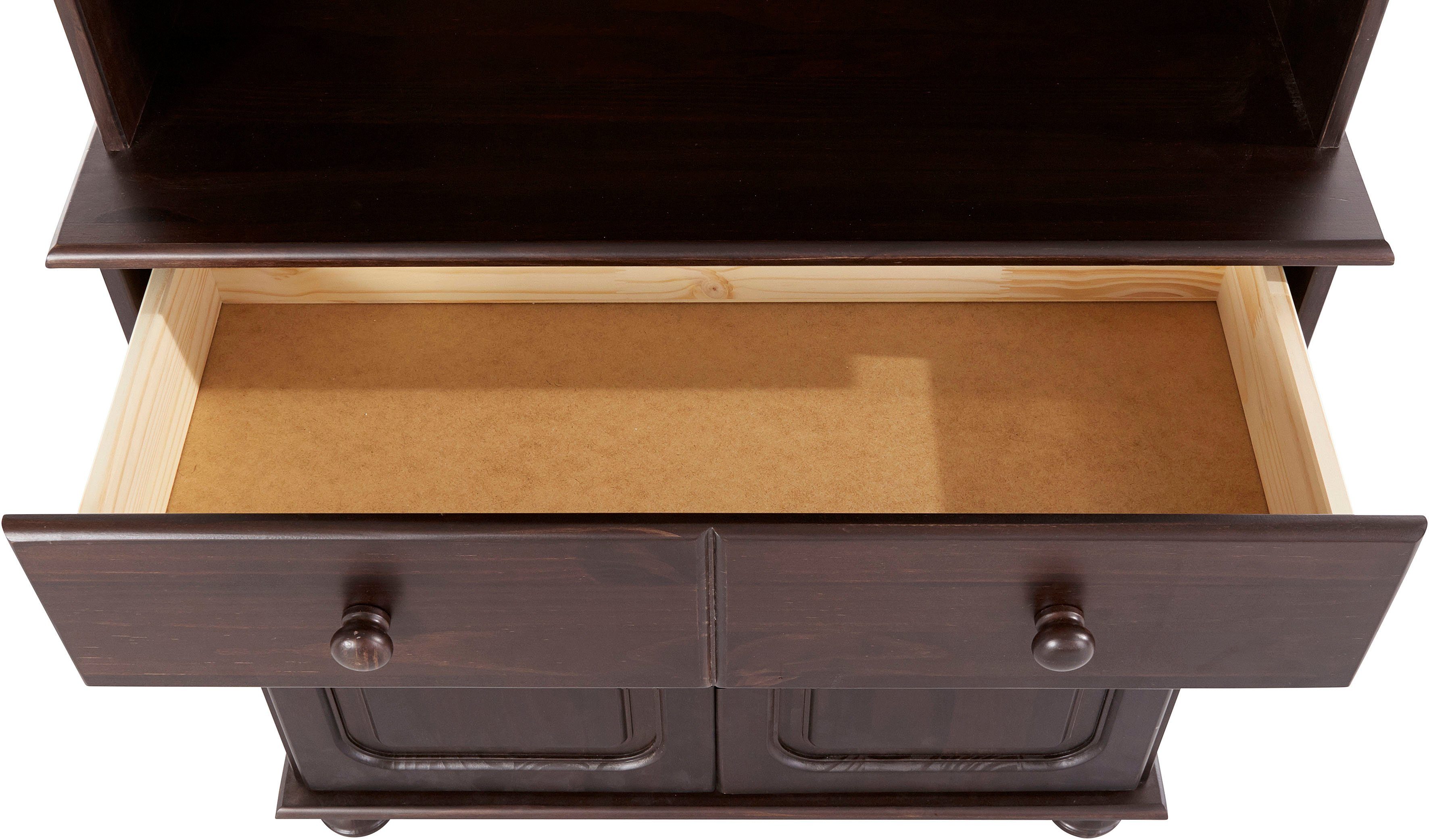 Home affaire Buffetkast Mette Met grote lade en veel bergruimte achter 4 deuren, hoogte 181cm (2-delig)