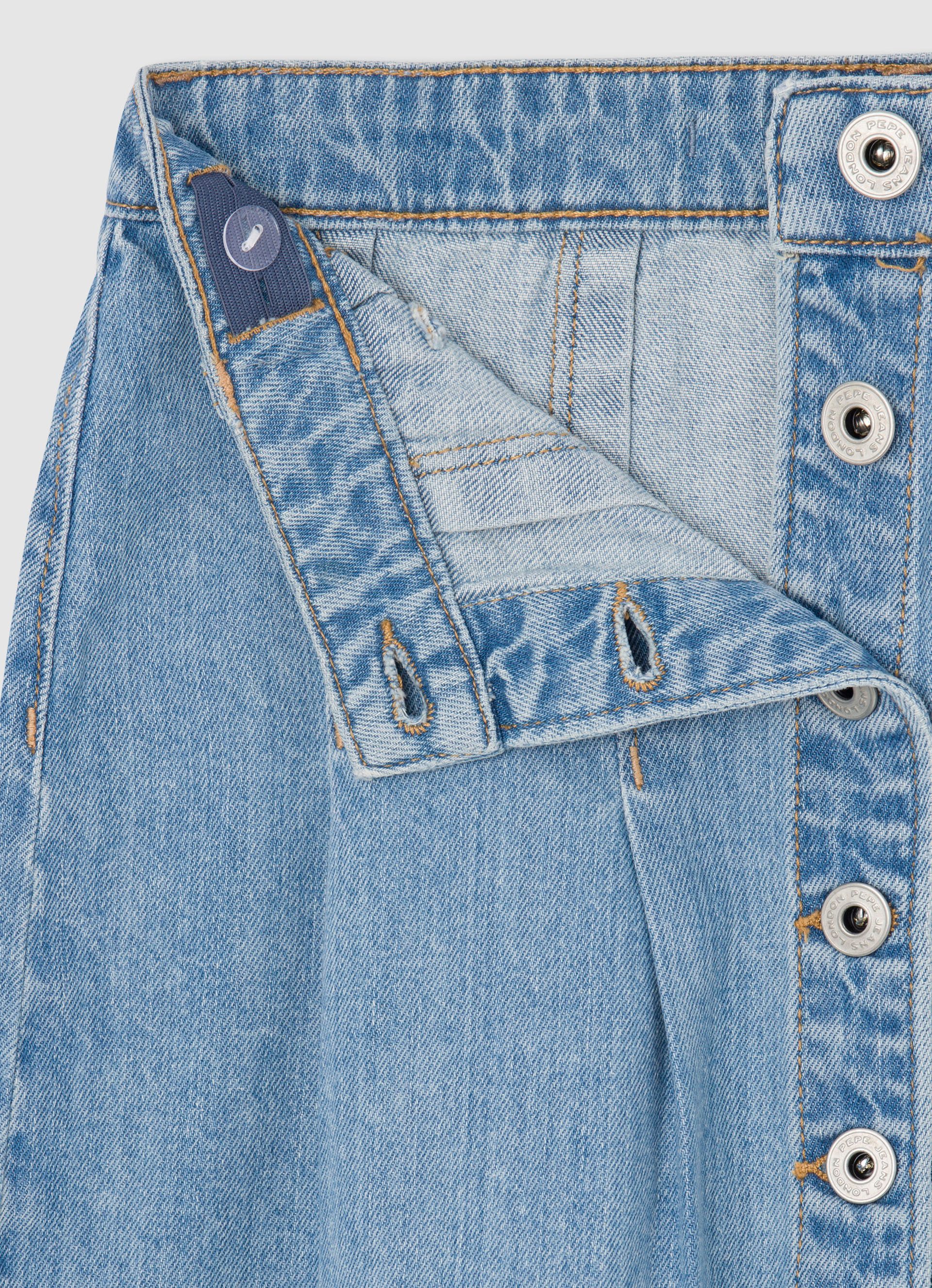 Pepe Jeans Rok in a-lijn met doorlopende knoopsluiting