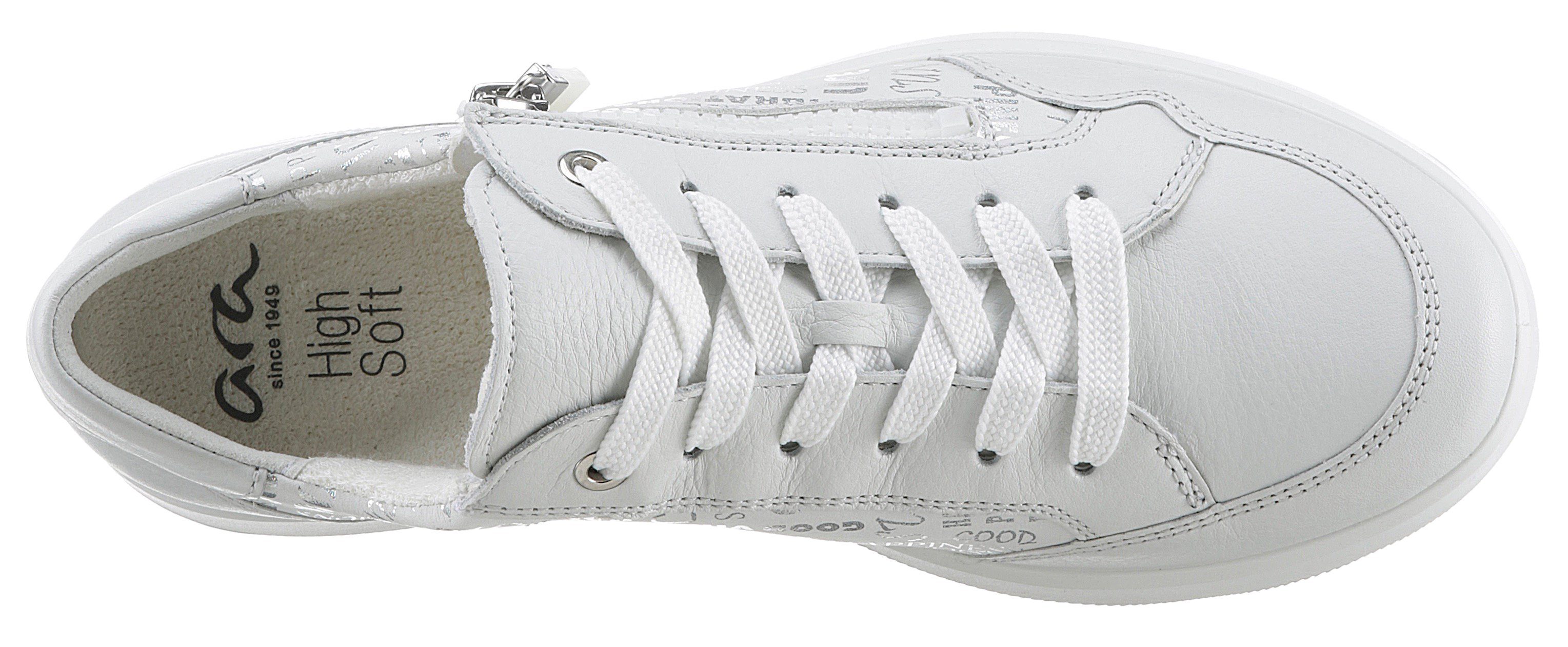 Ara Sneakers Roma met high soft voetbed, vrijetijdsschoen, lage schoen, veterschoen