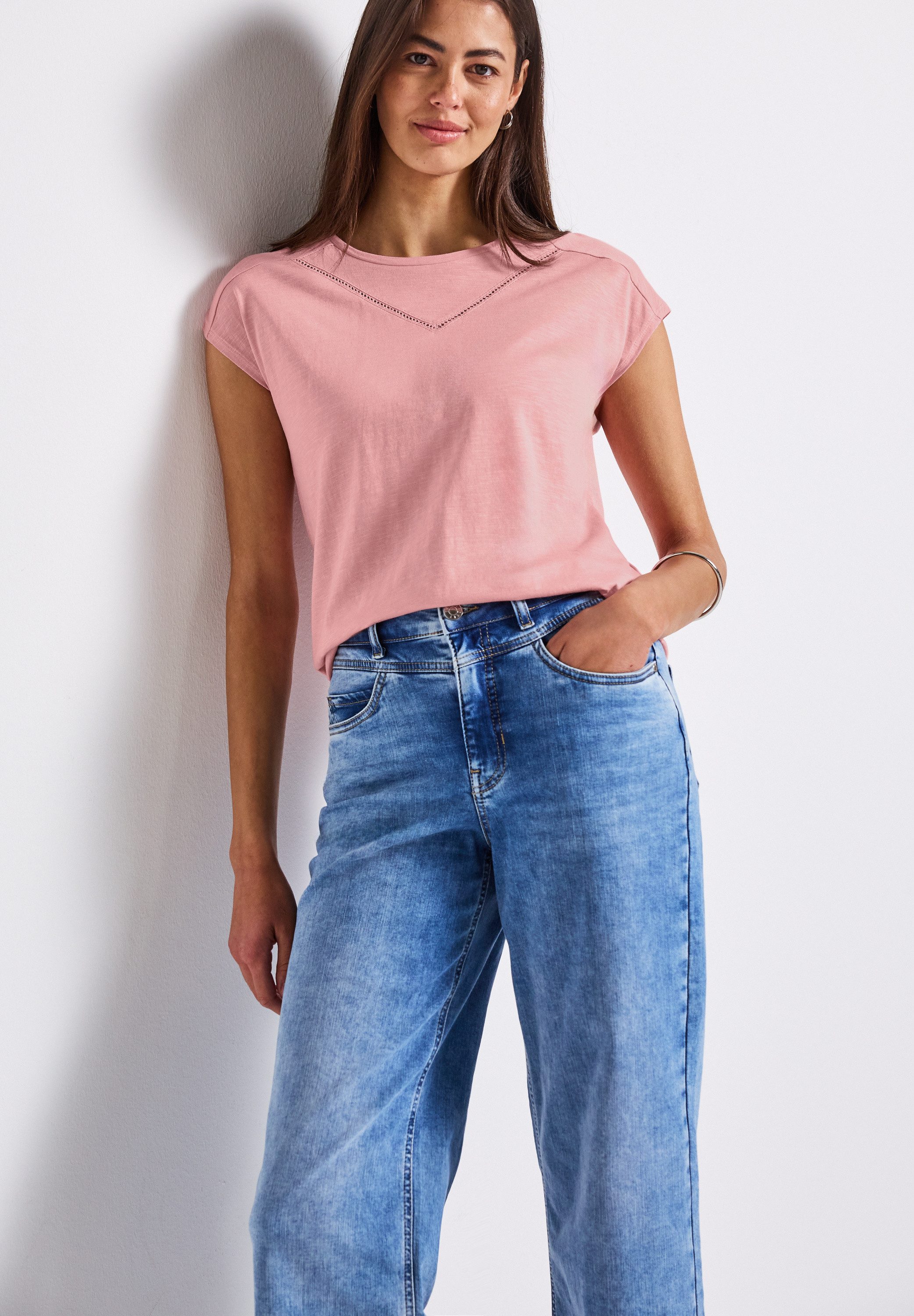 STREET ONE Shirttop met decoratieve tape