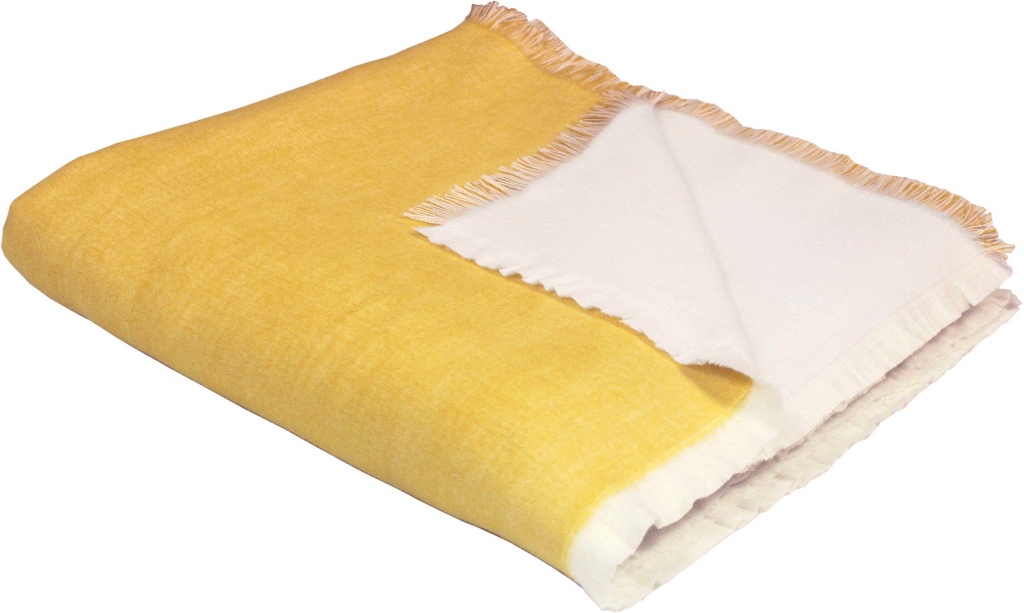 Adam Deken Solo GOTS gecertificeerd - van biokatoen, knuffeldeken plaids maat - beige