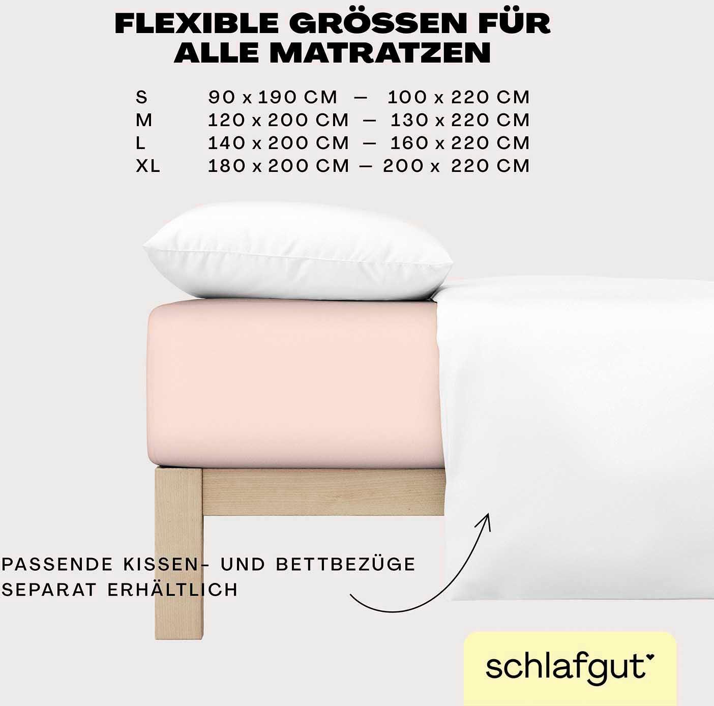 Schlafgut Hoeslaken EASY jersey elastaan MADE IN GREEN by OEKO-TEX® (1 stuk)