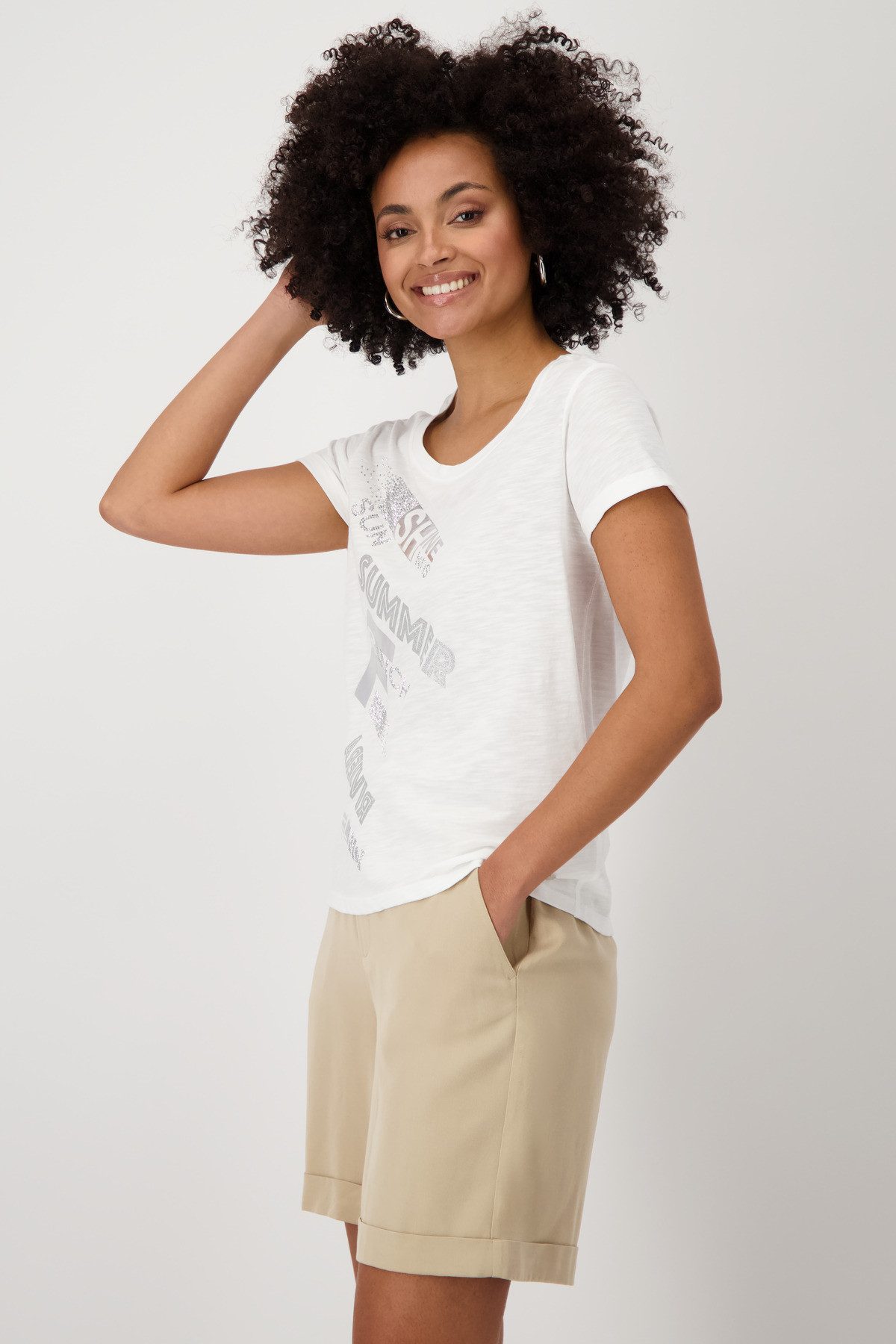 Monari Shirt met ronde hals Met een ronde hals
