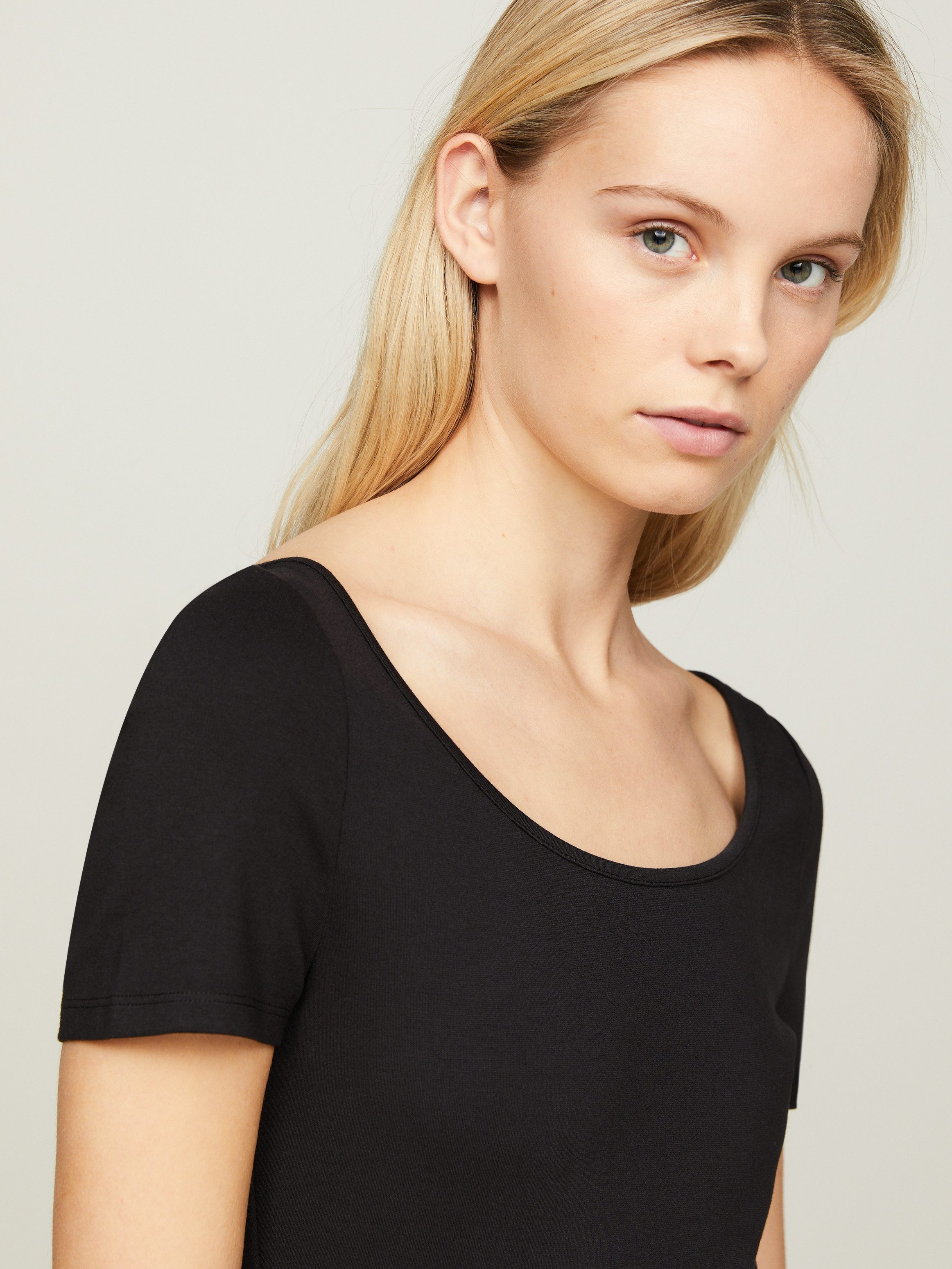 Tommy Jeans Curve Blousejurk TJW LOGO TAPE FIT & FLARE EXT