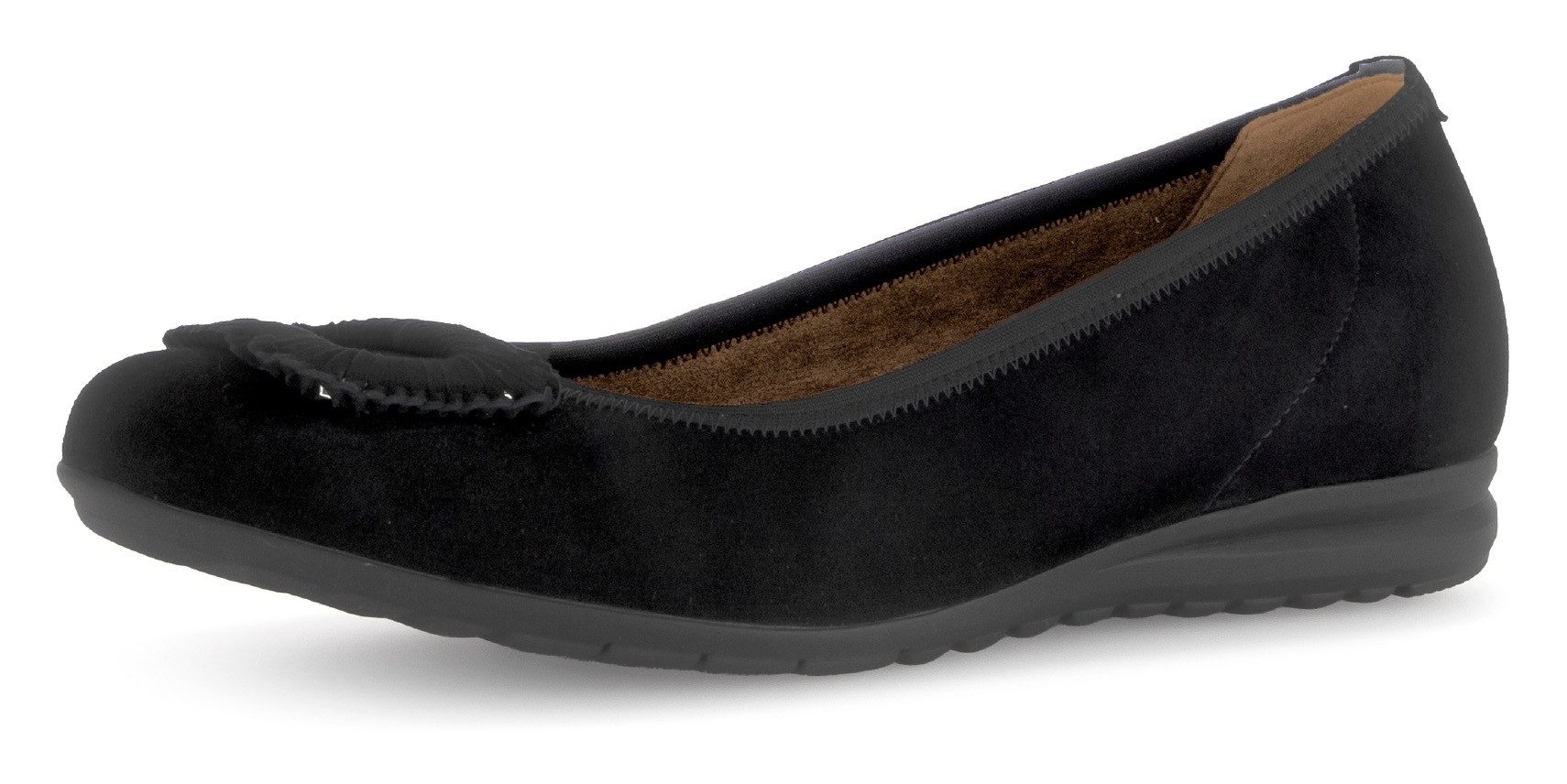 Gabor Ballerina's Florence , comfort schoen, zakelijke schoen, elastische afwerking, comfortbreedte g (= breed) dames klassieke ballerina's maat 39