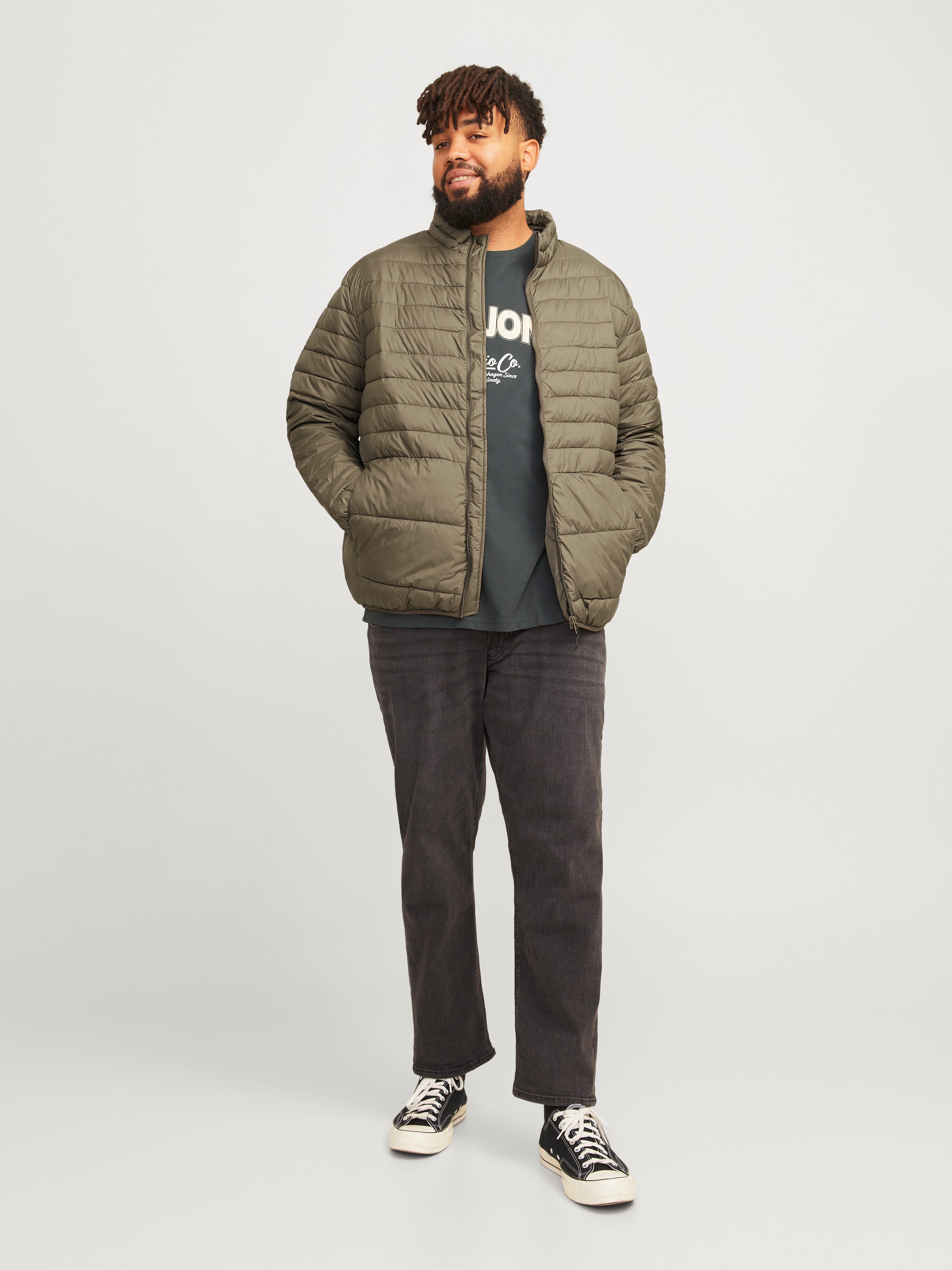 Jack & Jones PlusSize Outdoorjack JJESTATE PACKABLE PUFFER COLLAR NOOS PLS