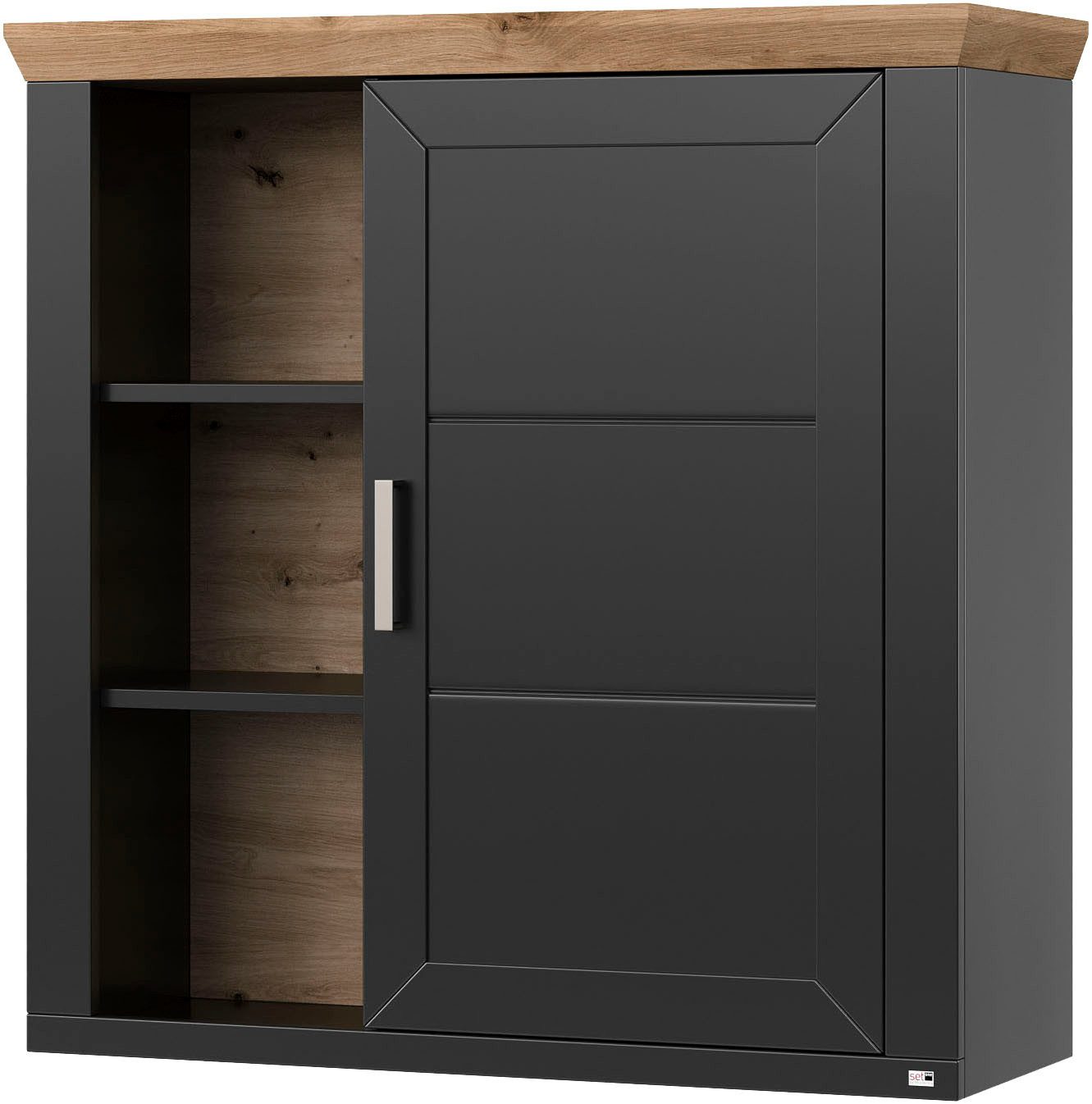 set one by Musterring Hangkast York Type 23, met deur en open vakken, verlichting optioneel, B 105 cm