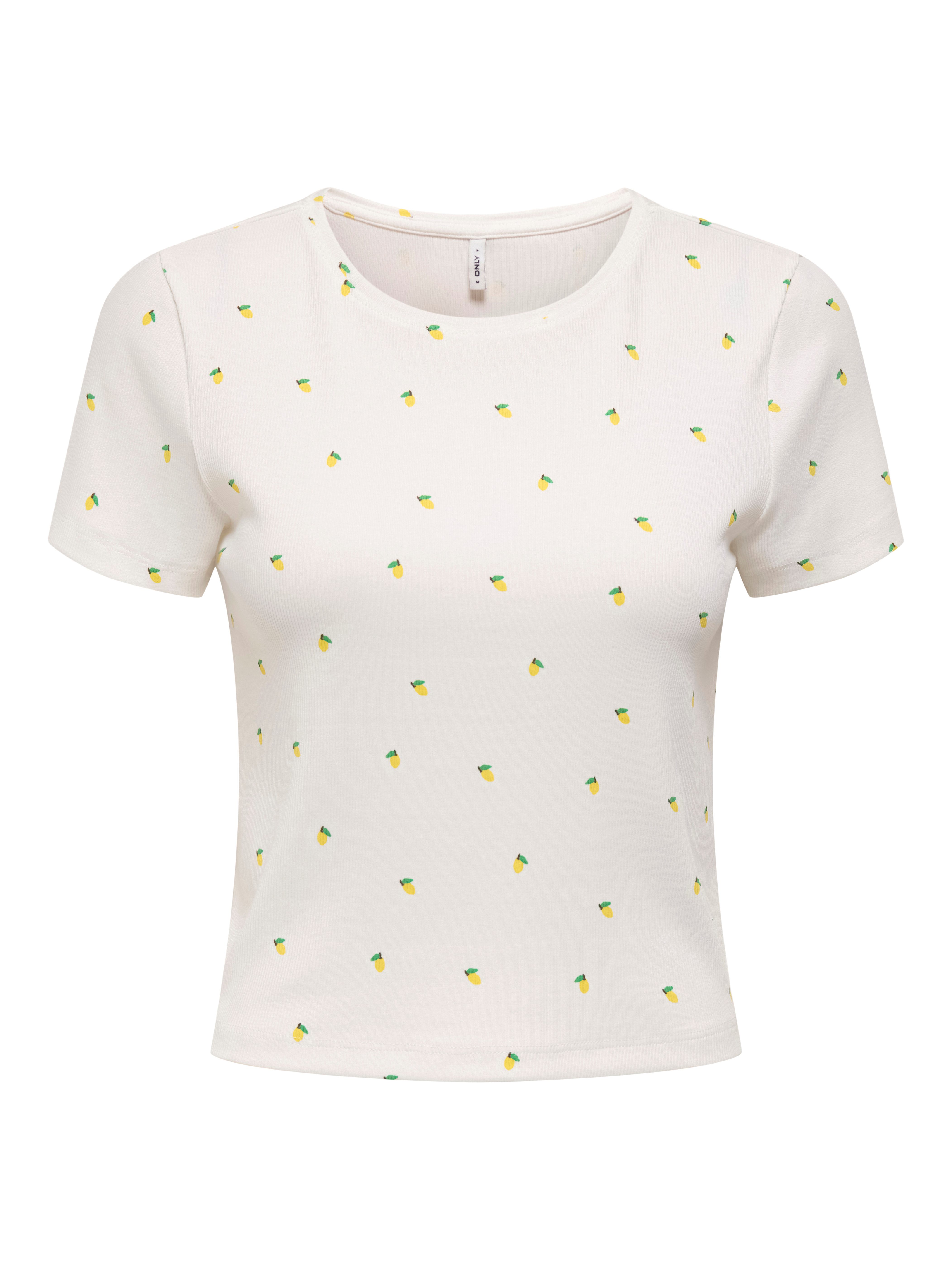 Only Shirt met korte mouwen ONLFENJA LIFE SS AOP TOP JRS NOOS