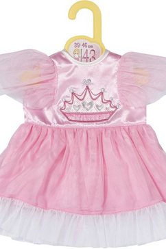 zapf creation poppenkleding dolly moda prinsessenjurk, 39-46 cm roze