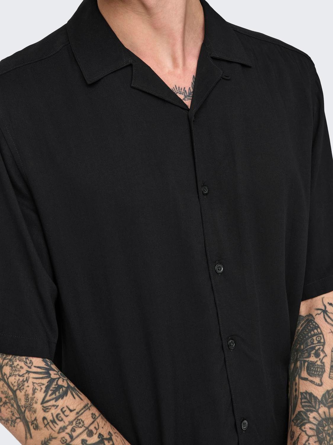 ONLY & SONS Overhemd met korte mouwen ONSDASH LIFE REG VISC RES SS SHIRT