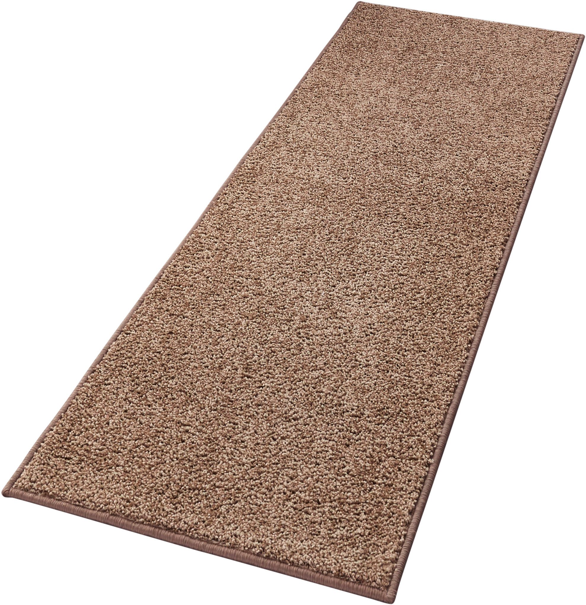 HANSE Home Vloerkleed Pure 100 korte pool Kortpolig, effen, omgezoomd, loper, woonkamer, kinderkamer, gang
