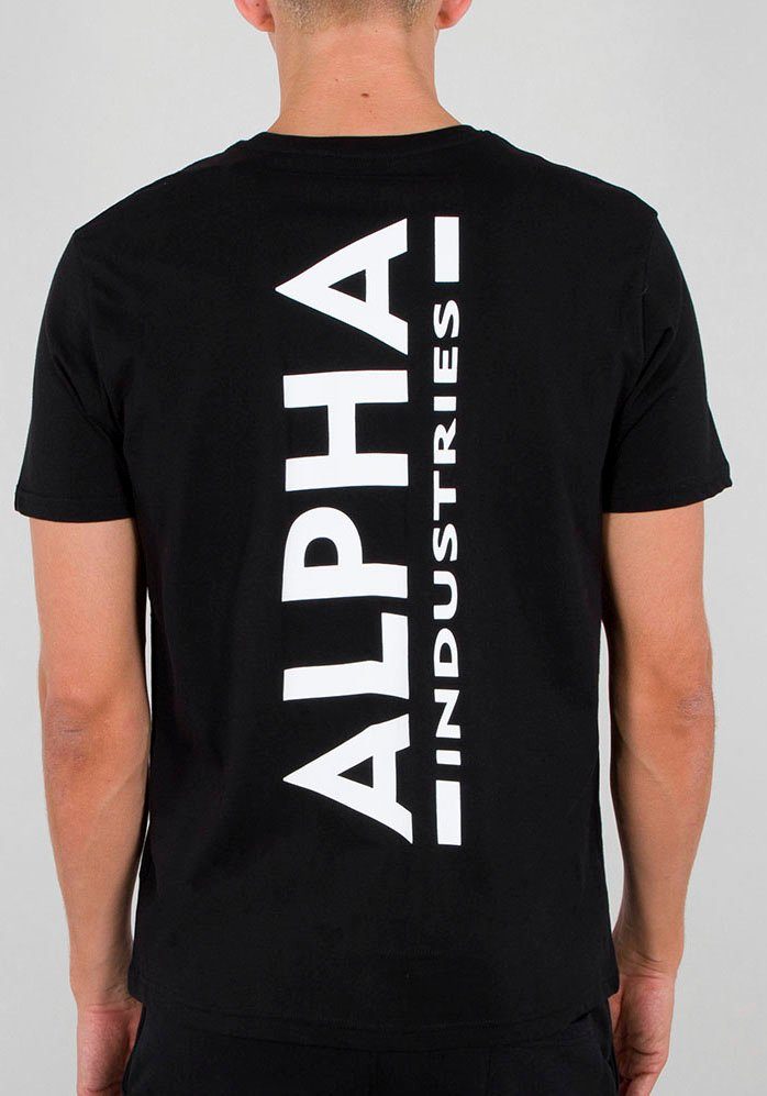 Alpha Industries Shirt met ronde hals Backprint T