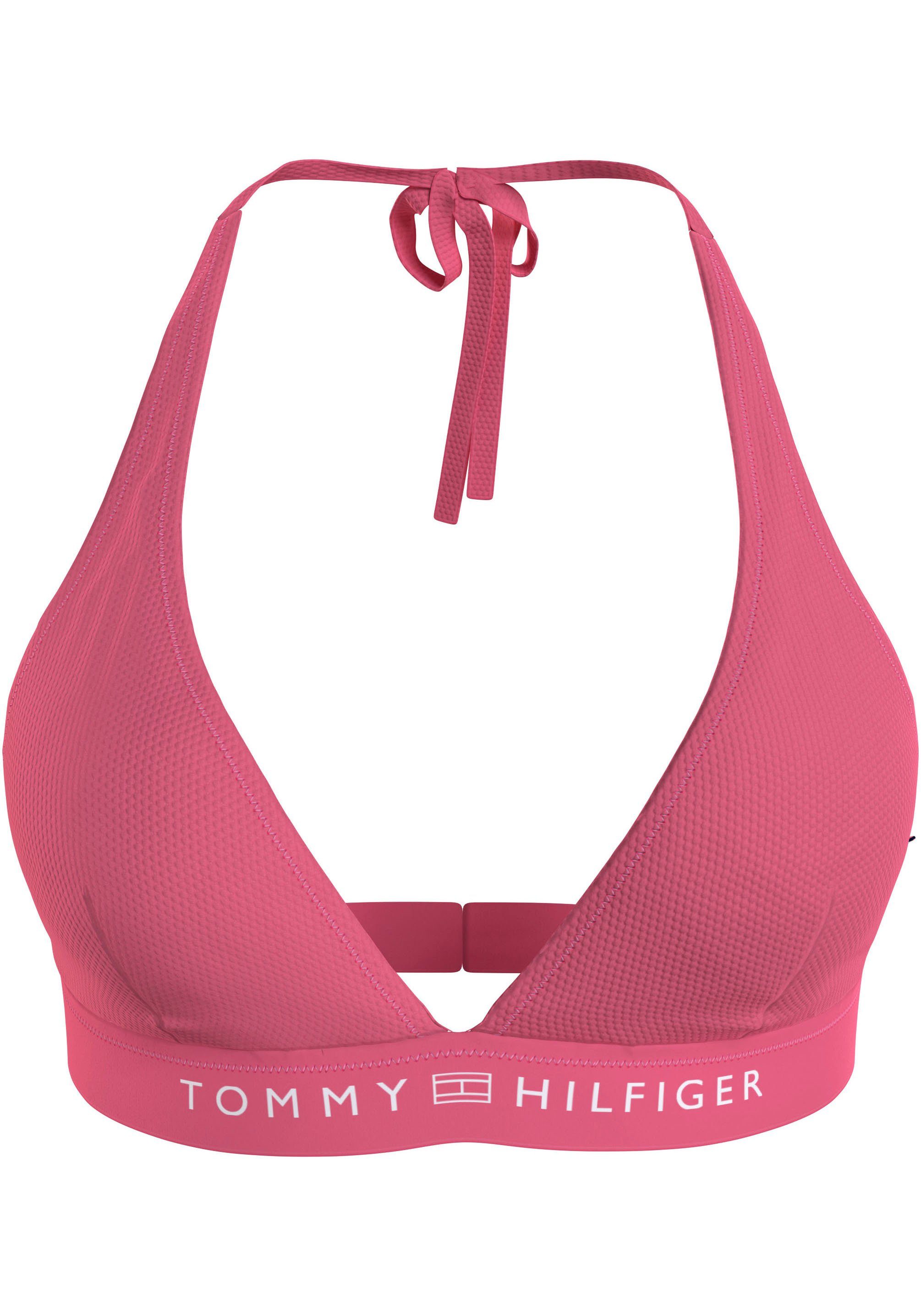Tommy Hilfiger Swimwear Triangel-bikinitop TRIANGLE FIXED RP met een logo-opschrift