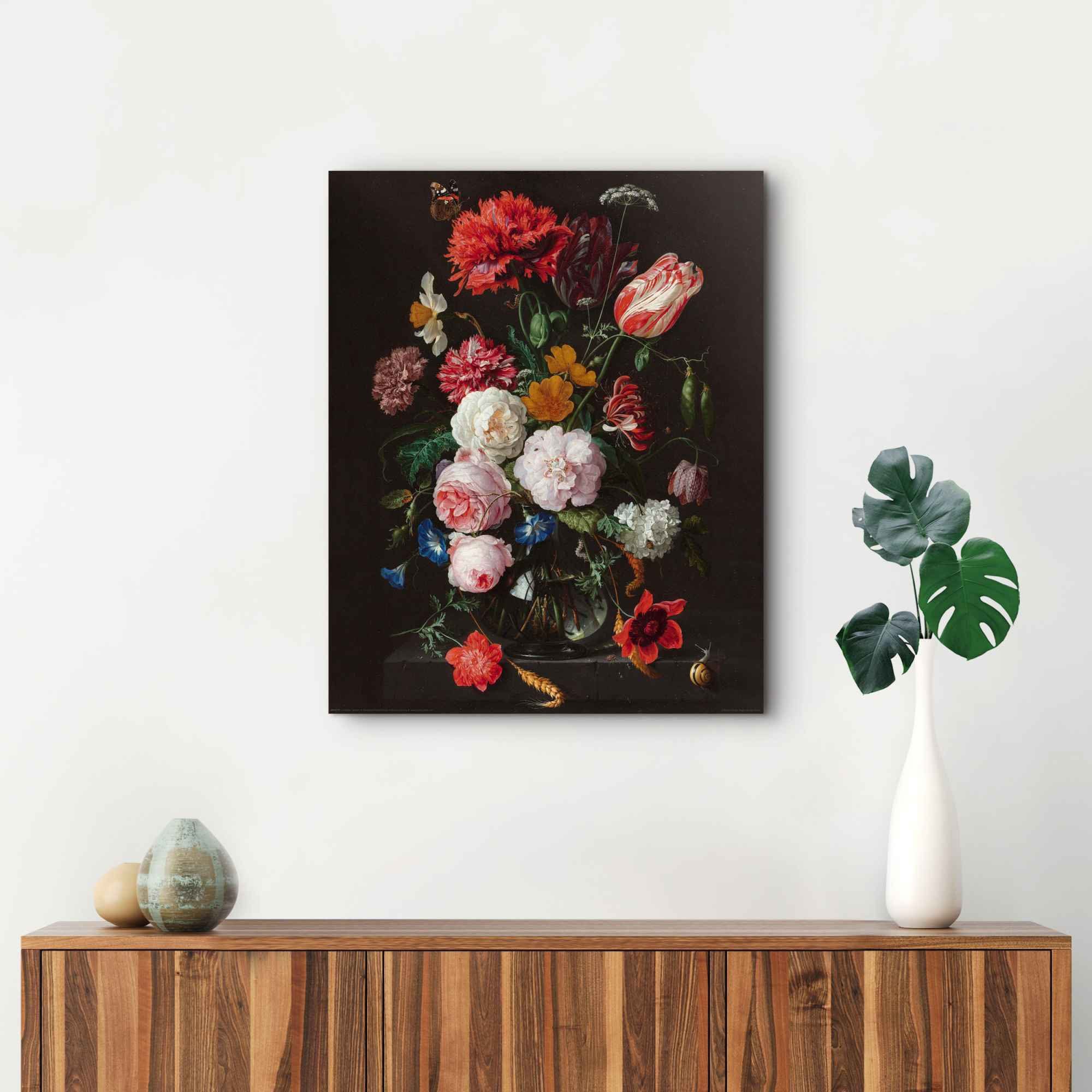 Reinders! Artprint stilleven met bloemenvaas Jan Davidsz de Heem