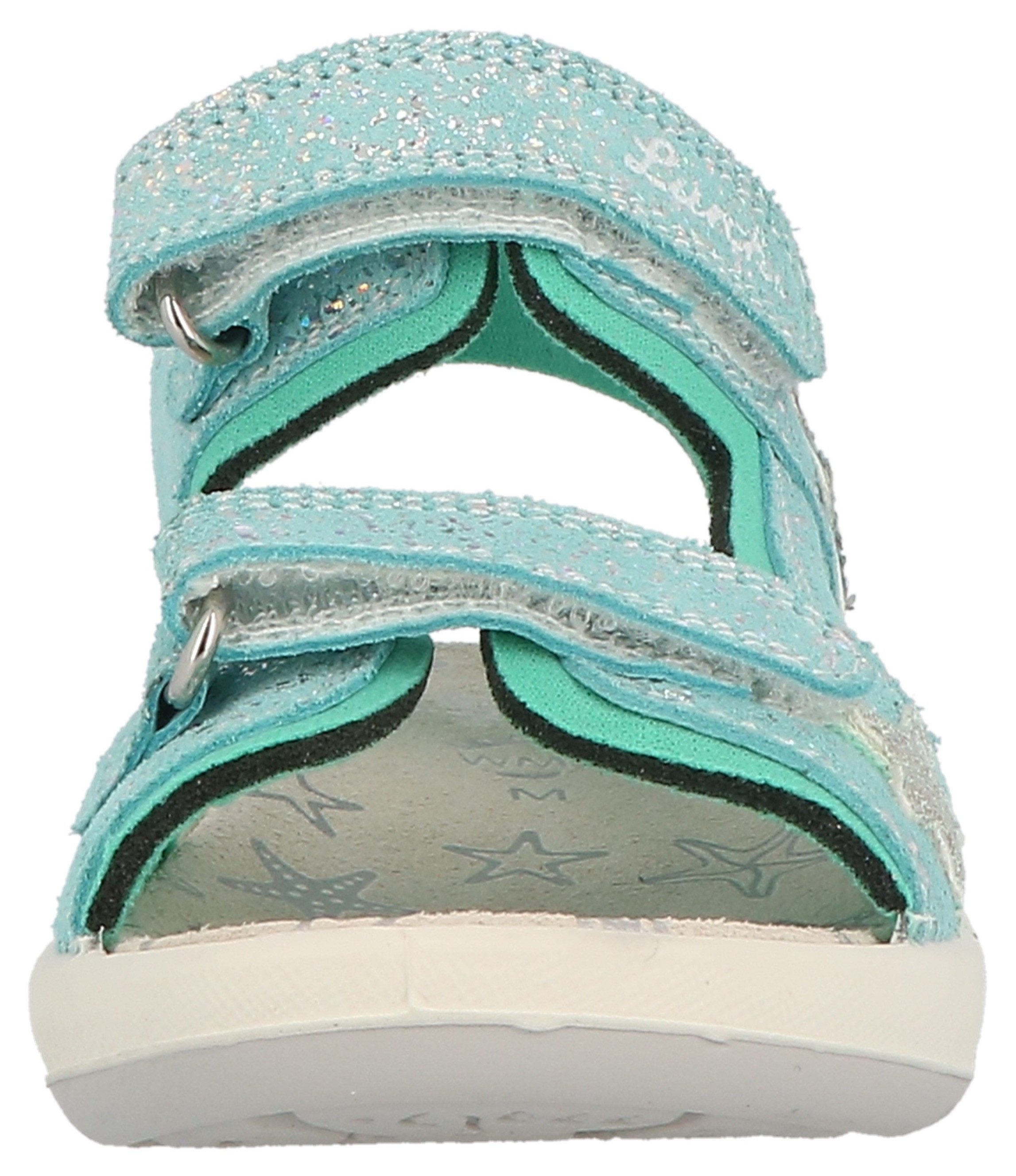 Lurchi Sandalen Fia 2 , zomerschoen, feestdag schoen, glitter, maatsjabloon om te downloaden