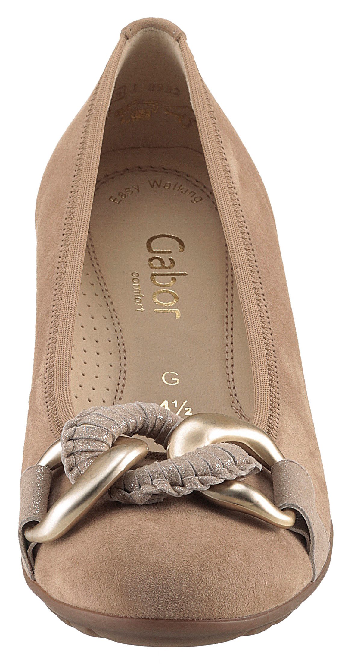 Gabor Ballerina's Florence , sleehak, comfortabele schoen, slipper, zakelijke schoen in breedte g (=wijd)