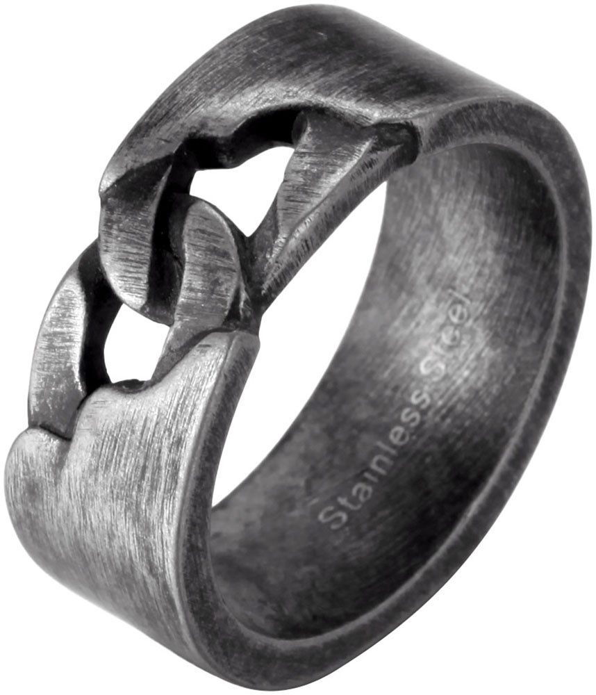Firetti Ring Sieraad cadeau roestvrij staal ring dames heren schakelketting vintage