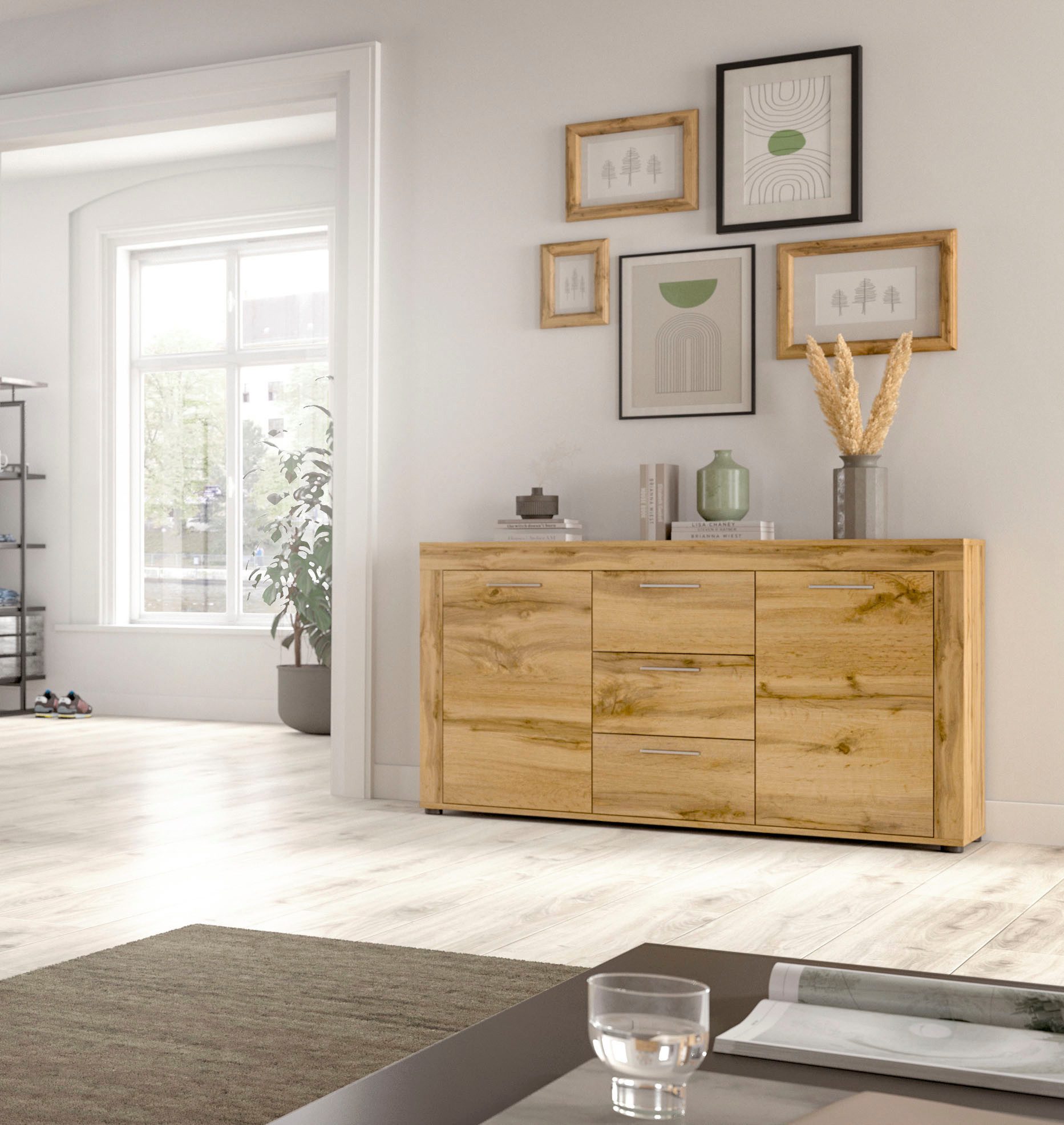 INOSIGN Dressoir Aosta, breedte 125 cm, in verschillende kleuruitvoeringen
