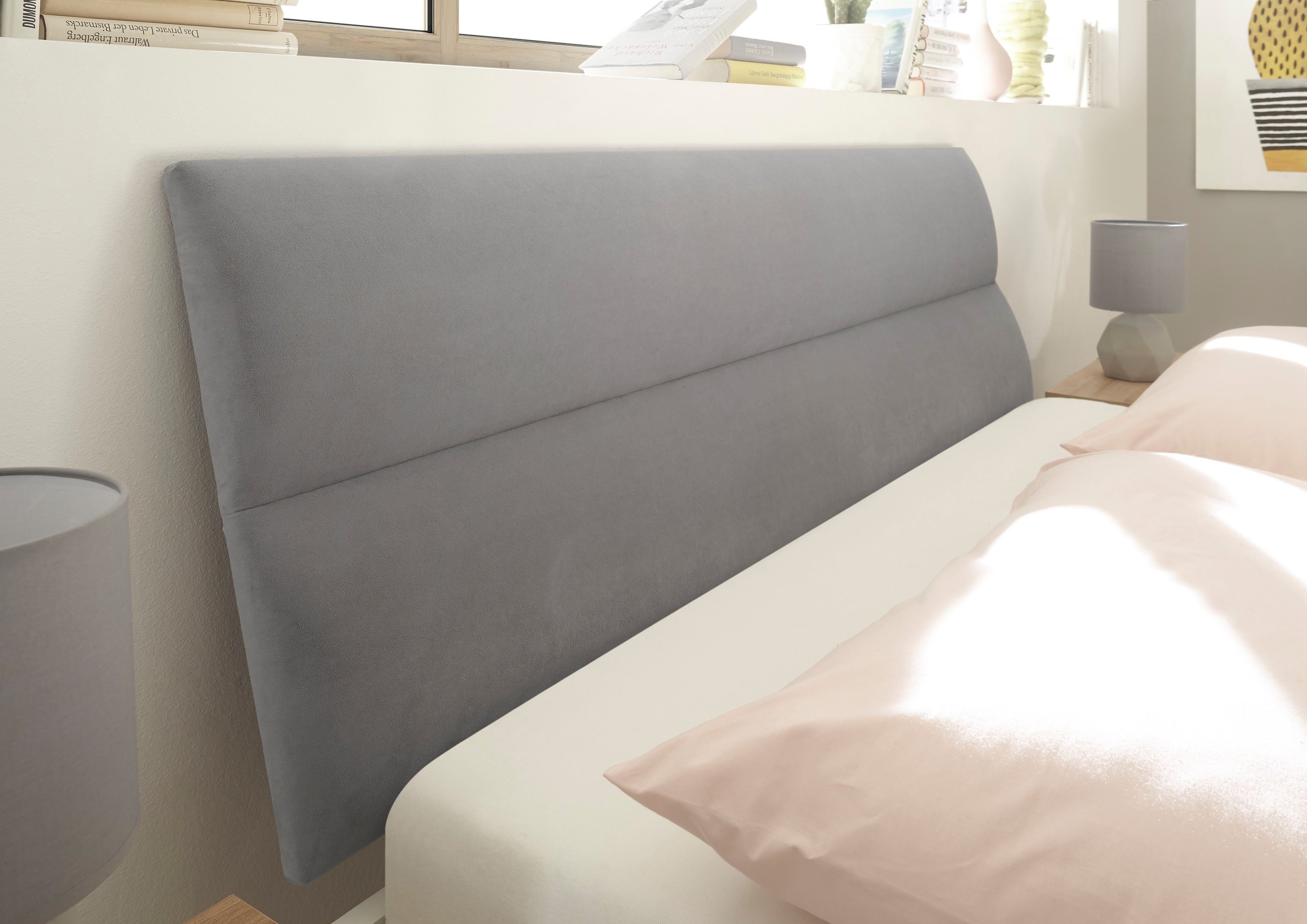 andas 1-persoonsledikant MERLE bed in Scandinavisch design, bedframe met massief houten poten